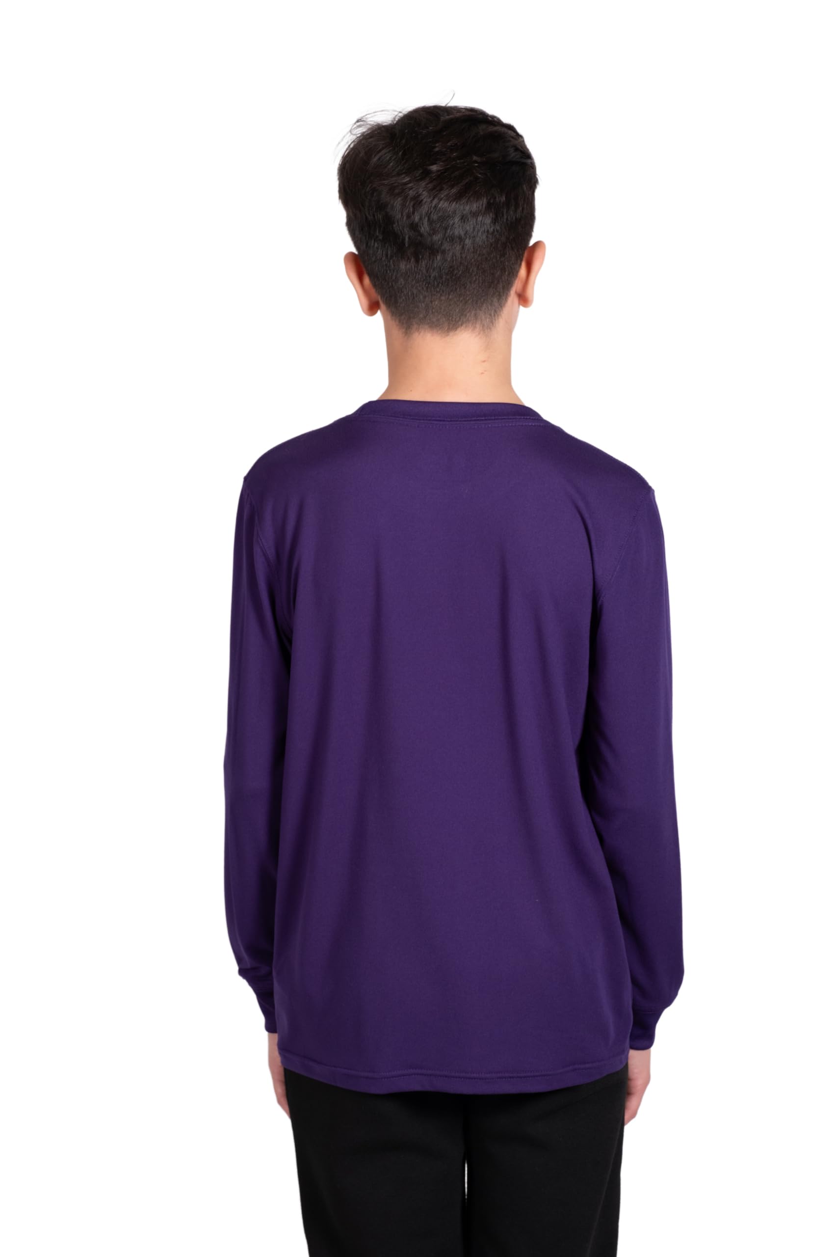 Ultra Game NBA Boys Long Sleeve Athletic Quick Dry Performance T-Shirt - Image 3