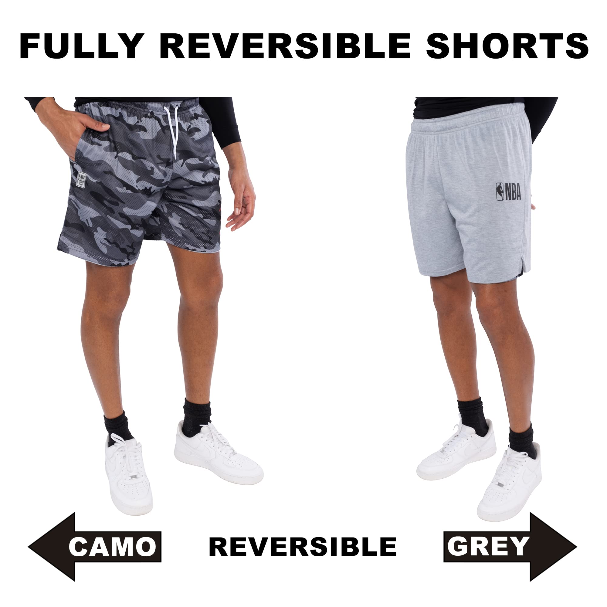 Ultra Game NBA Men's Active Locker Room Short, Black Camo, XX-Large - Image 3
