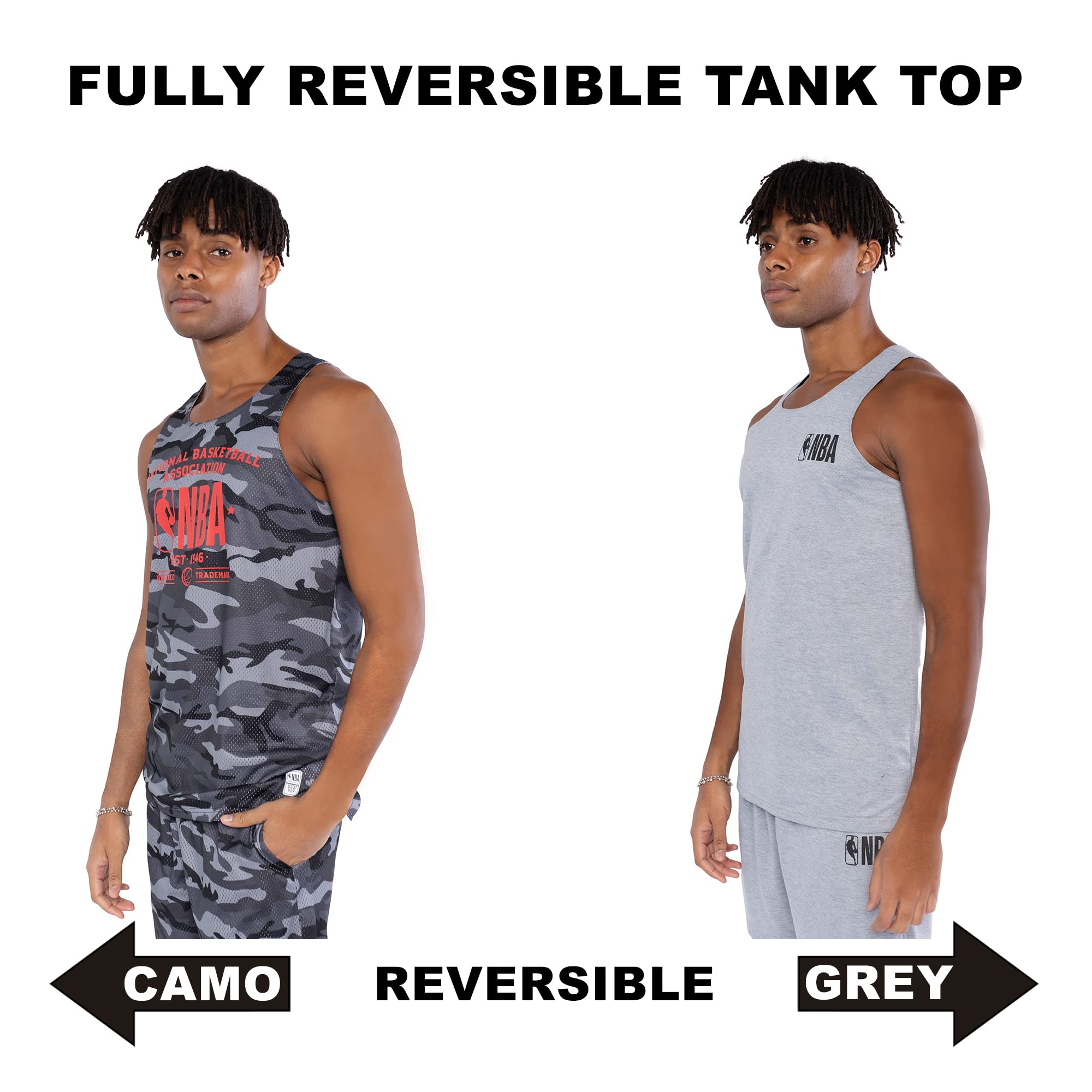 Ultra Game NBA Men’s Super-Soft Reversible Tank Top Muscle Tee - Image 3