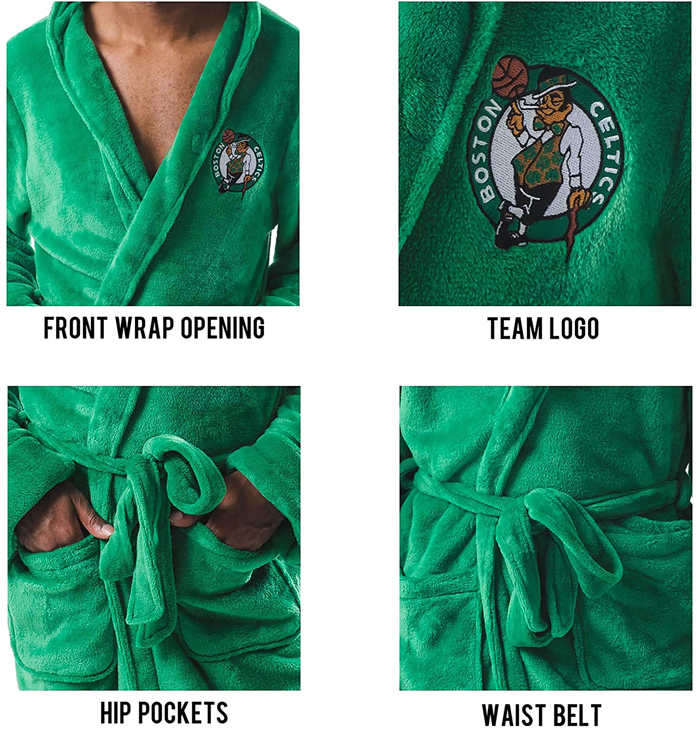 Ultra Game NBA mens Lounge Bath Robe - Image 5
