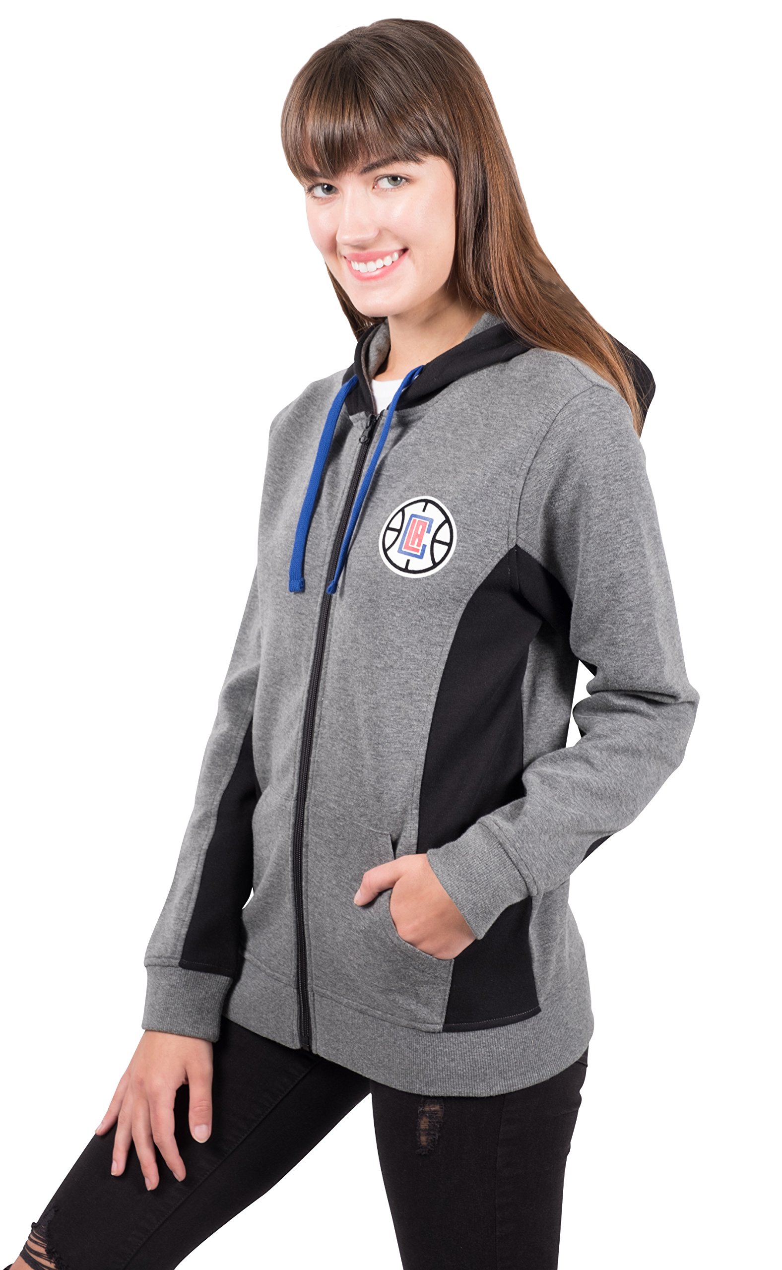 Ultra Game NBA Womens Standard Full Zip Hoodie Sweatshirt Jacket - Image 3