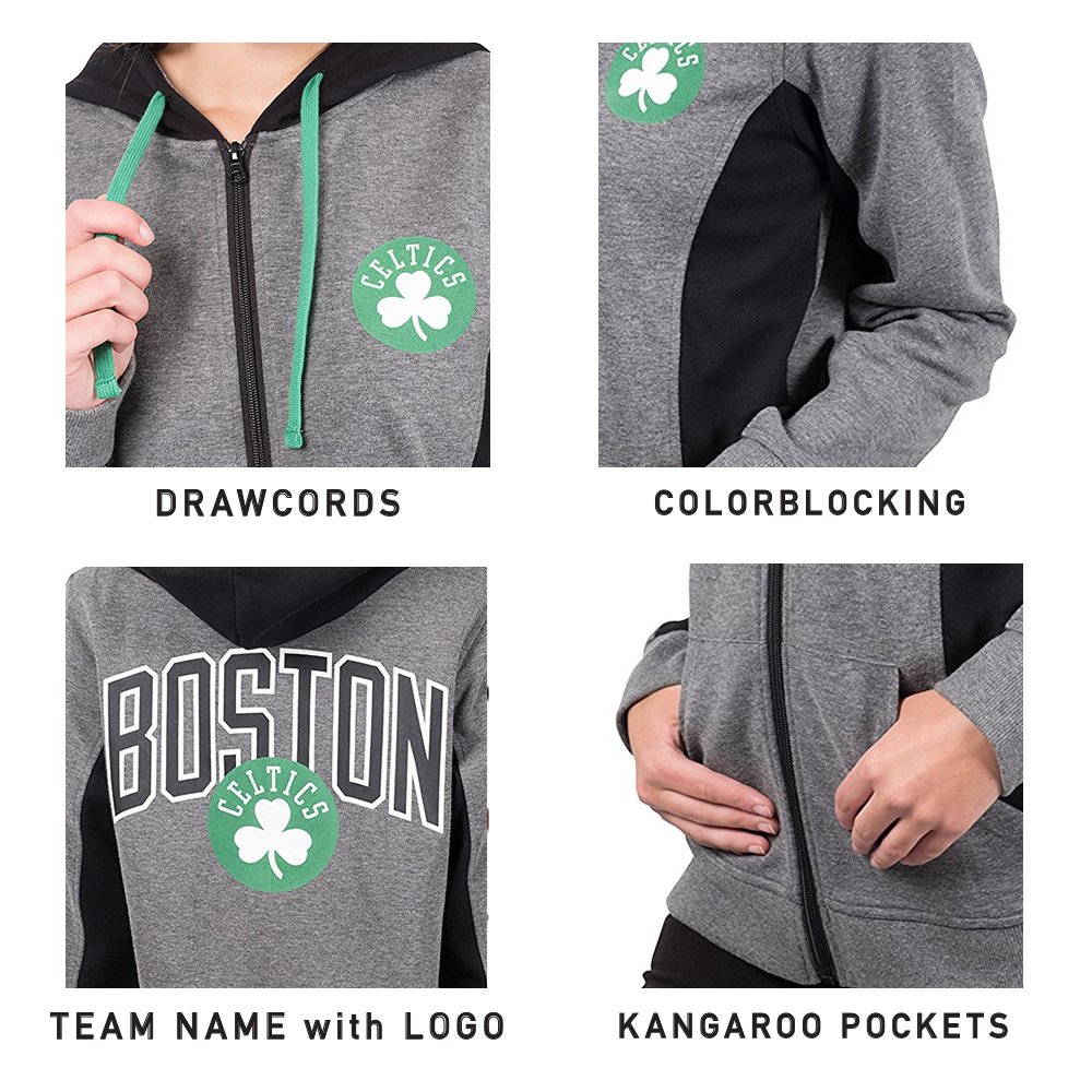 Ultra Game NBA Womens Standard Full Zip Hoodie Sweatshirt Jacket - Image 5