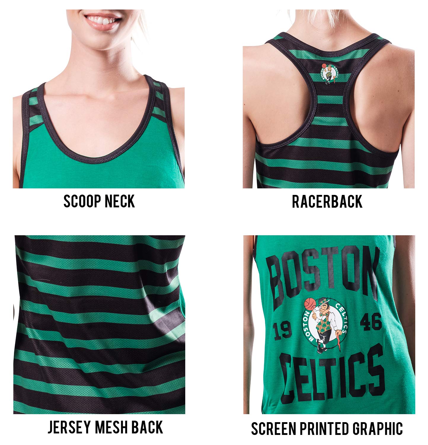 Ultra Game NBA Womens Super-Soft Mesh Jersey Racerback Tank Top for Women - Image 5
