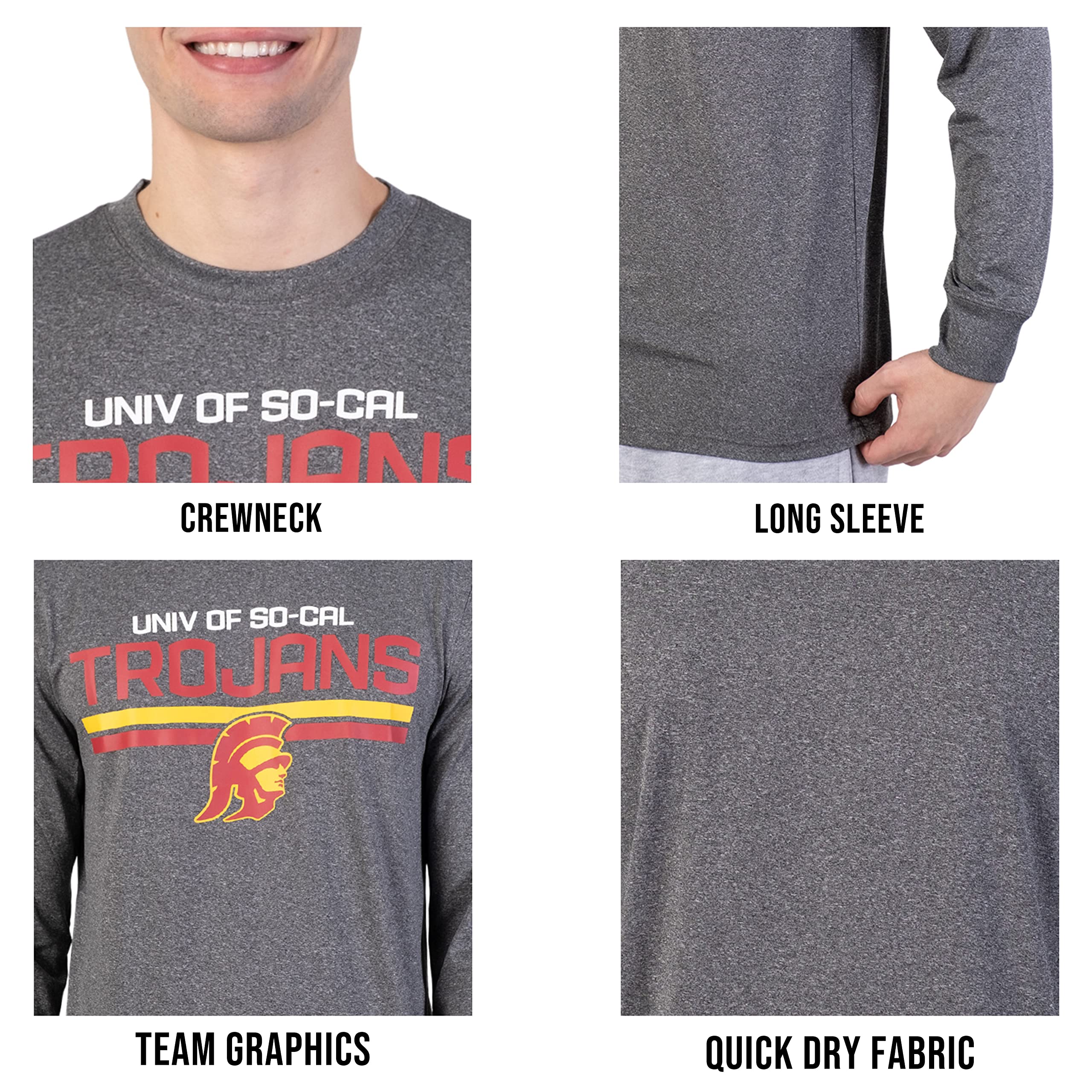 Ultra Game NCAA mens Ncaa Official Long Sleeve Pullover Sweatshirt - Image 4