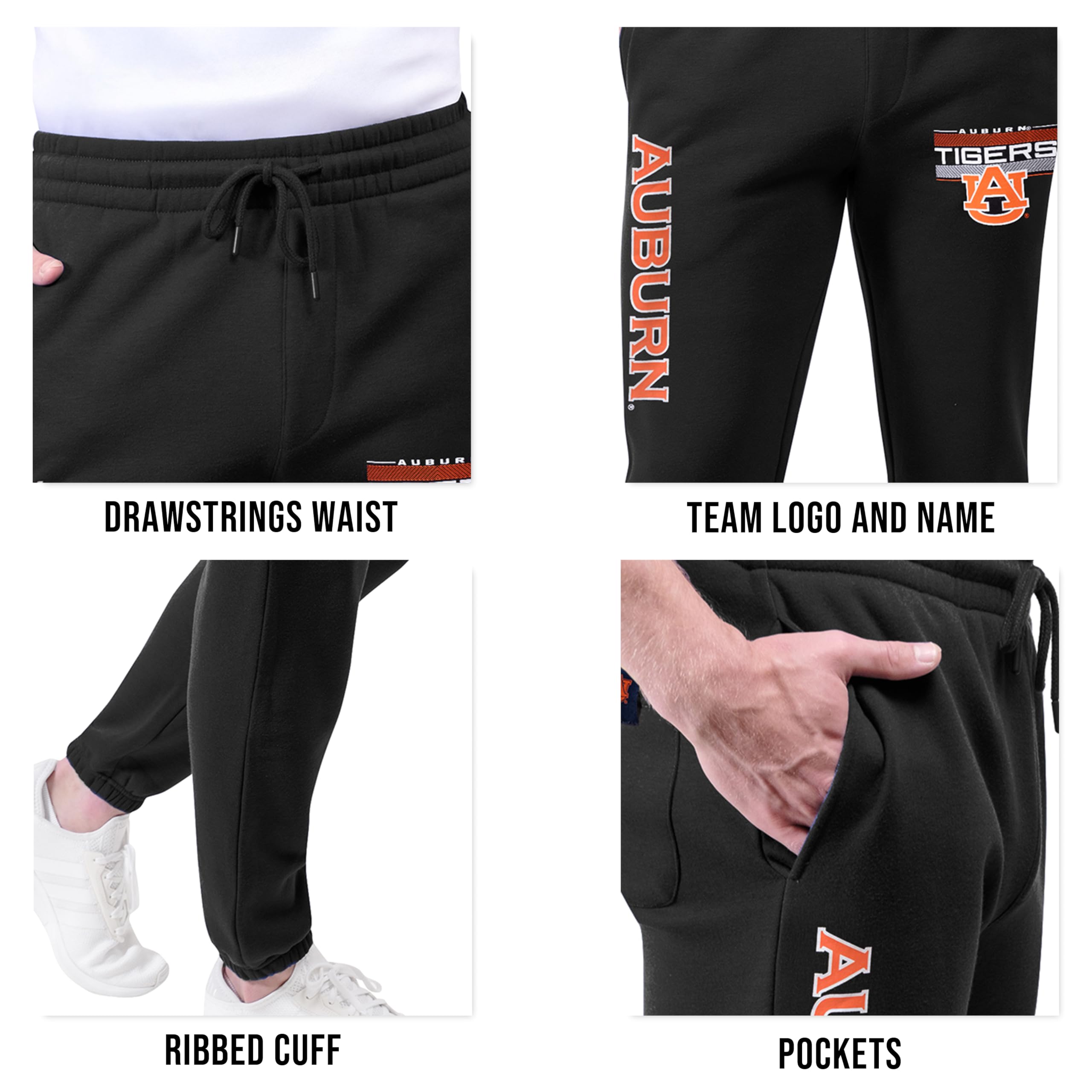 Ultra Game Youth NCAA Official Super Soft Jogger Lounge Sweatpants - Image 5