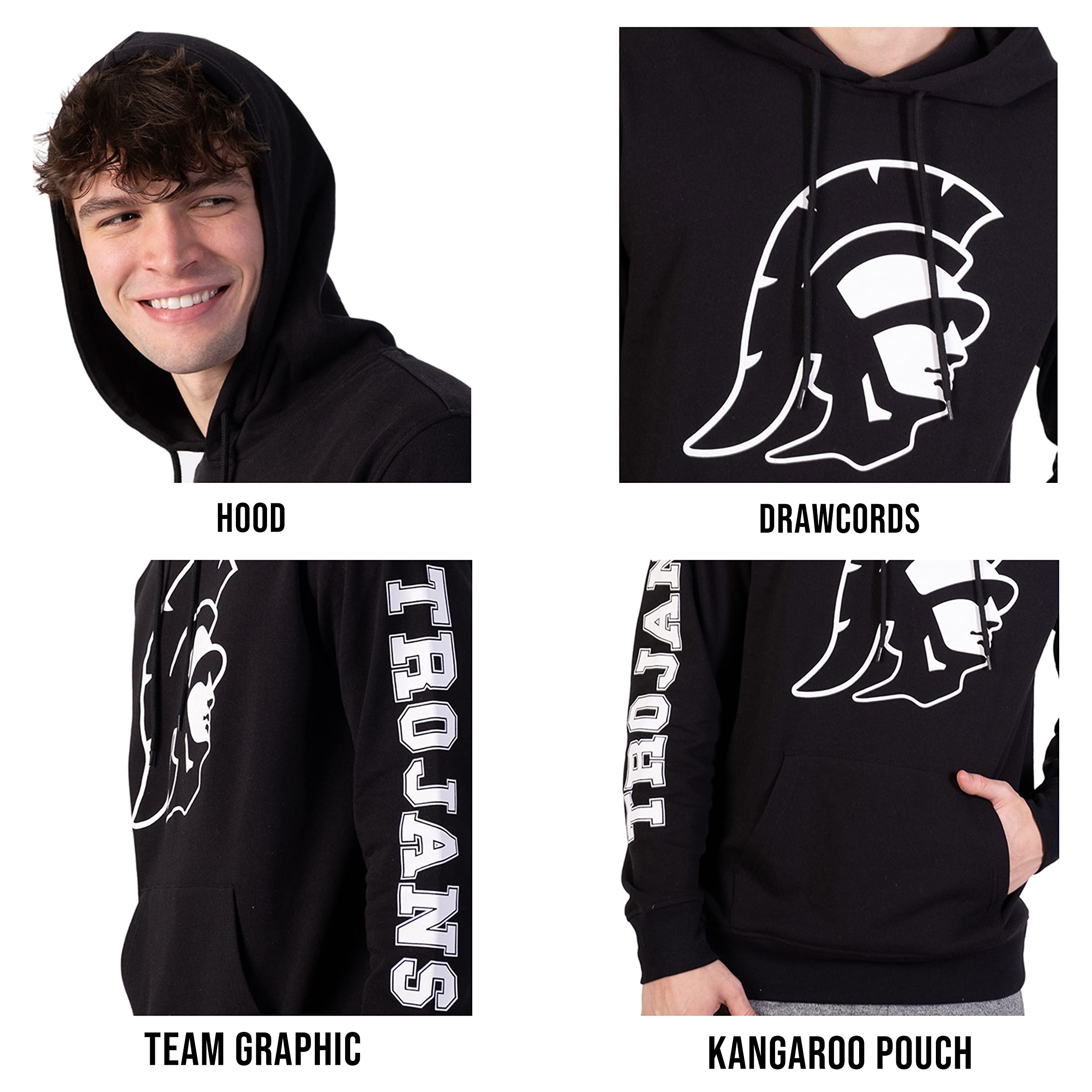 Ultra Game NCAA mens Ncaa Official Primo Two Hood Pullover Hoodie - Image 4
