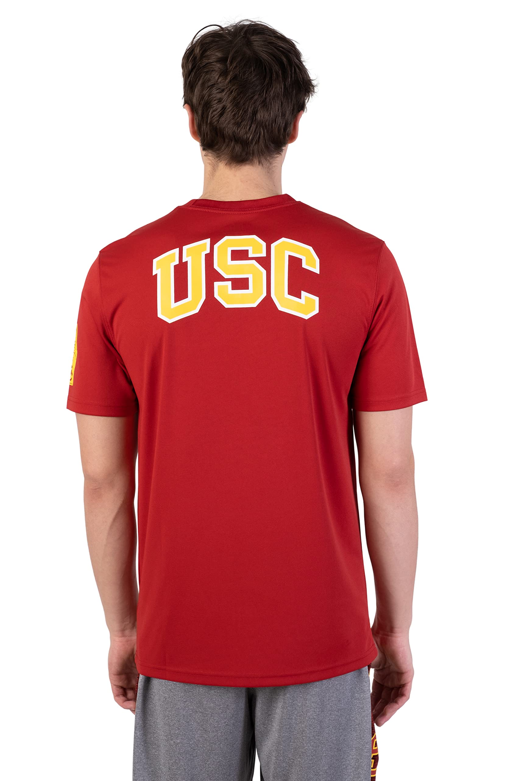 Ultra Game NCAA Mens NCAA Official Short Sleeve Polo Shirt with Letter Print - Image 3