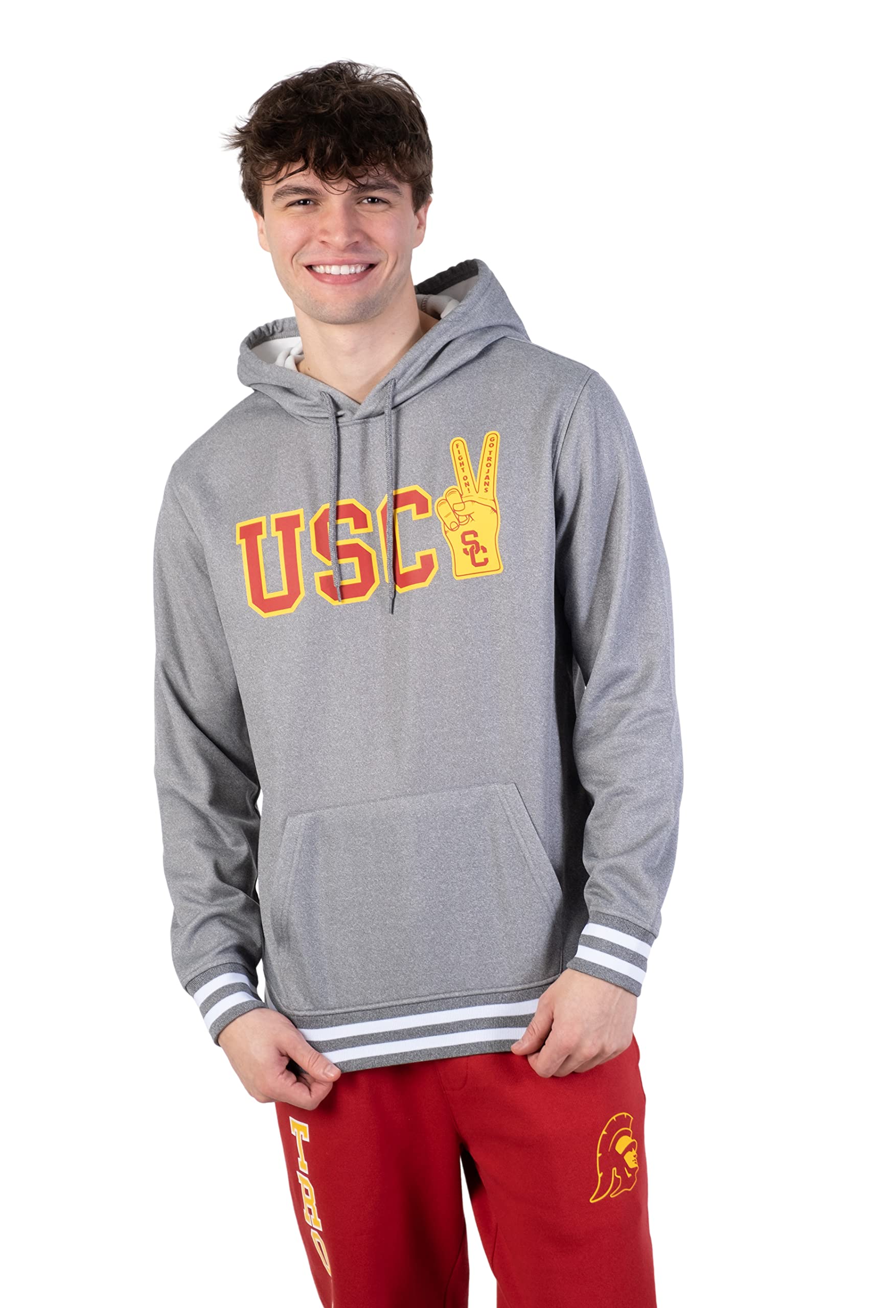 Ultra Game NCAA mens Ncaa Official Soft Fleece Pullover Hoodie Sweatshirt