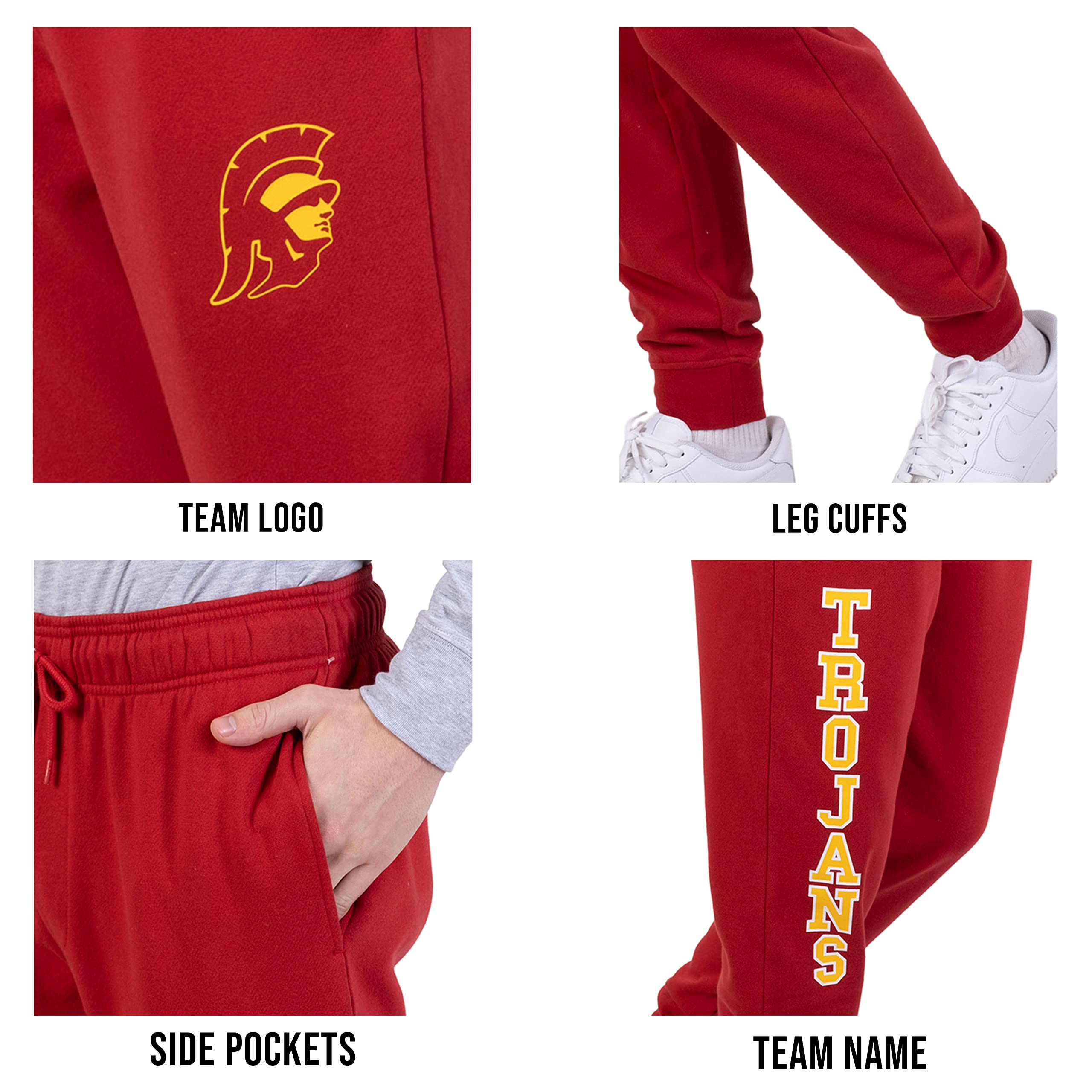 Ultra Game NCAA mens Ncaa Official Super Soft Jogger Sweatpants - Image 4