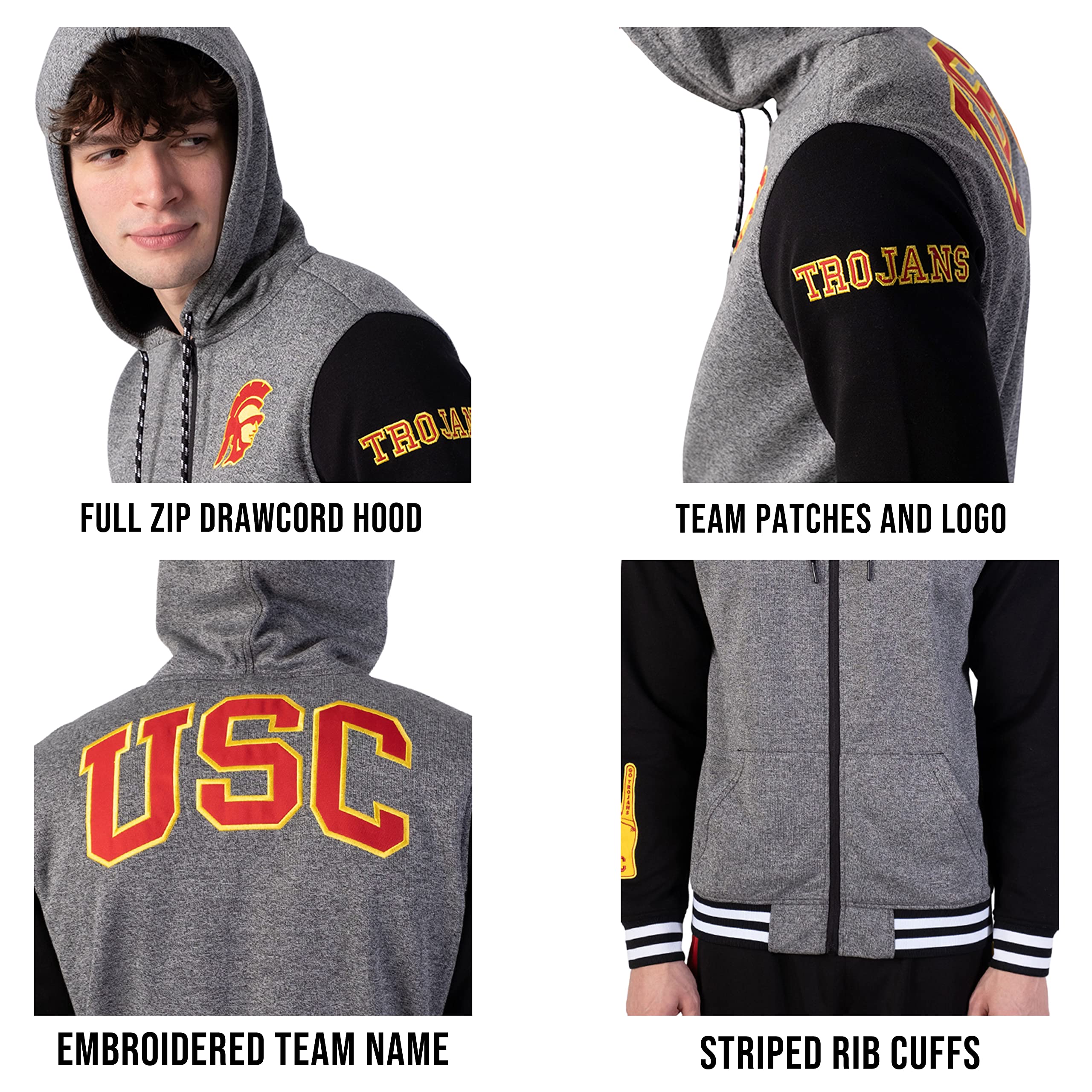 Ultra Game NCAA mens Ncaa Official Varsity Jacket - Image 5