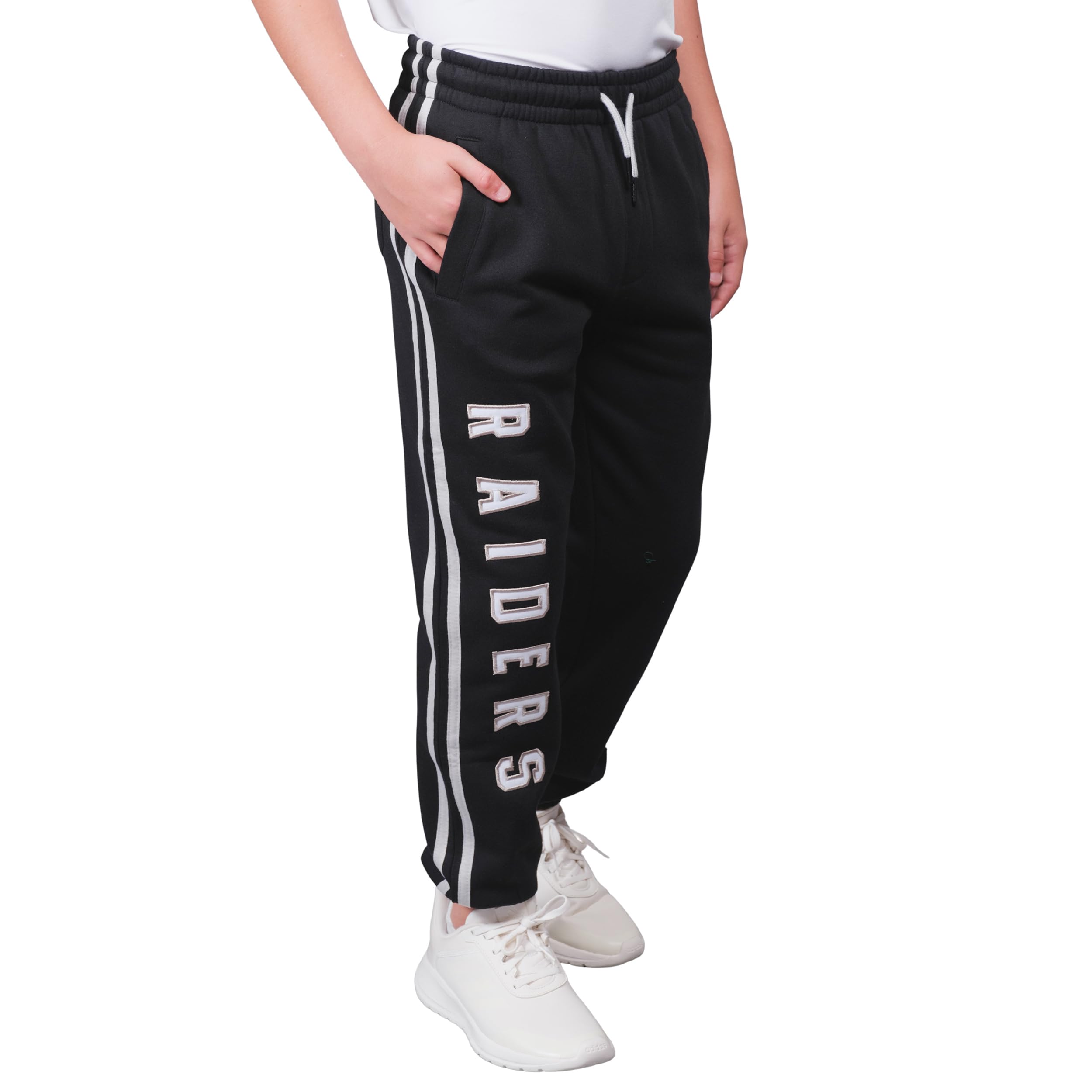 Ultra Game NFL Boys Super Soft Game Day Striped Jogger Sweatpants - Image 3
