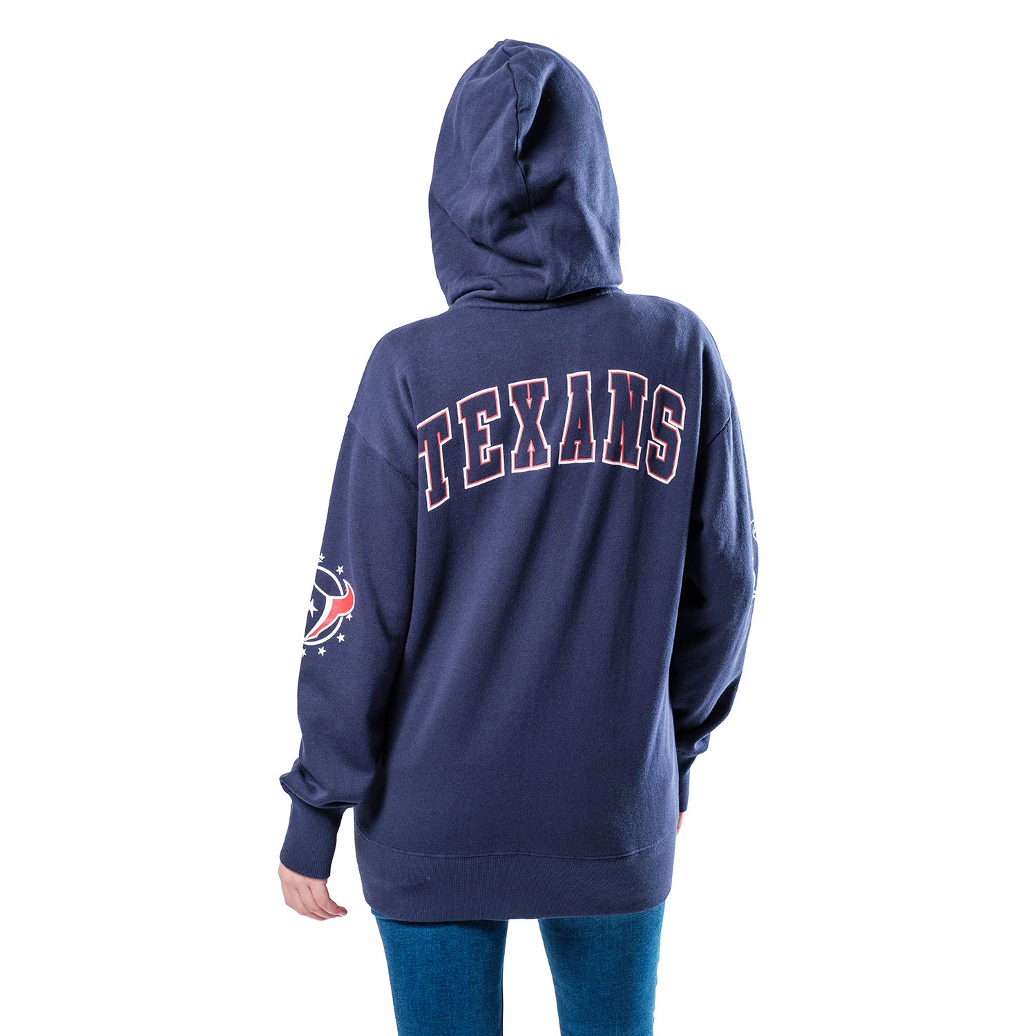 Ultra Game NFL Womens Full Zip Fleece Hoodie Sweatshirt Jacket - Image 3