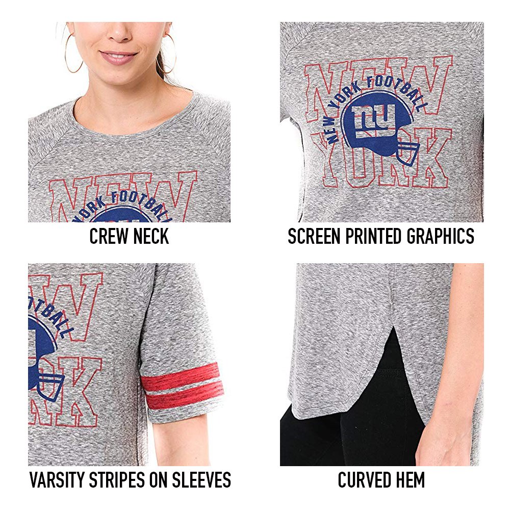 Ultra Game NFL Womens Super Soft Modal Vintage Stripe T-Shirt - Image 4
