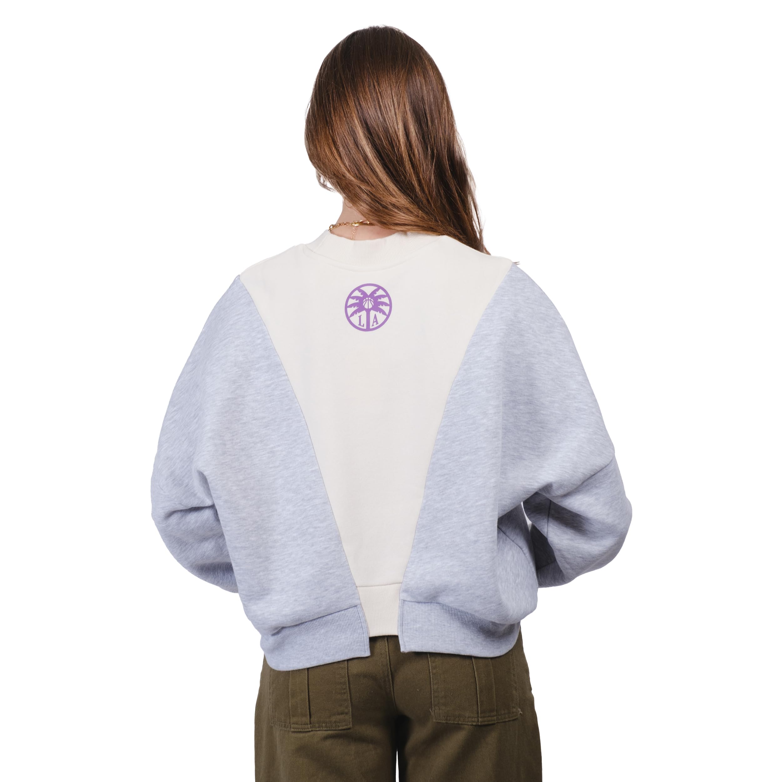 Ultra Game WNBA womens Wnba Official Super Soft Showtime Crew Sweatshirt - Image 3