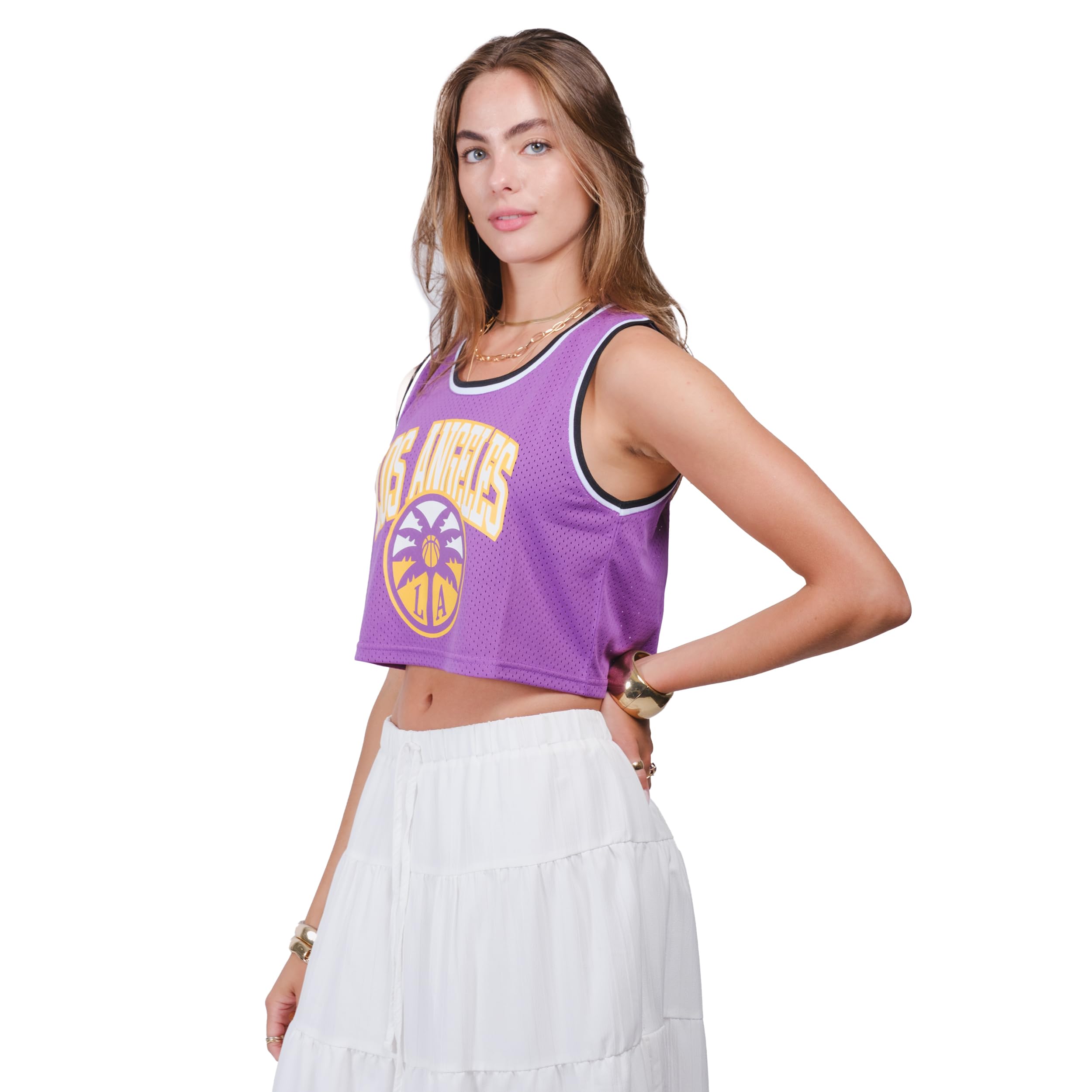 Ultra Game WNBA Womens WNBA Official Tank Top Mesh Sleeveless Muscle T-Shirt - Image 3