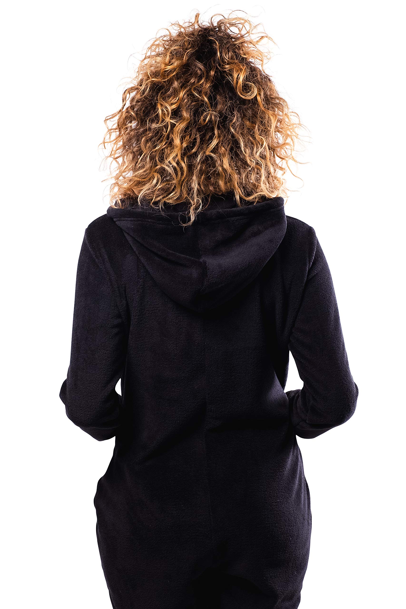 Ultra Game Women's NBA Official Sleepwear Super Soft Fleece Onesie Pajama Hooded Jumpsuit - Image 2