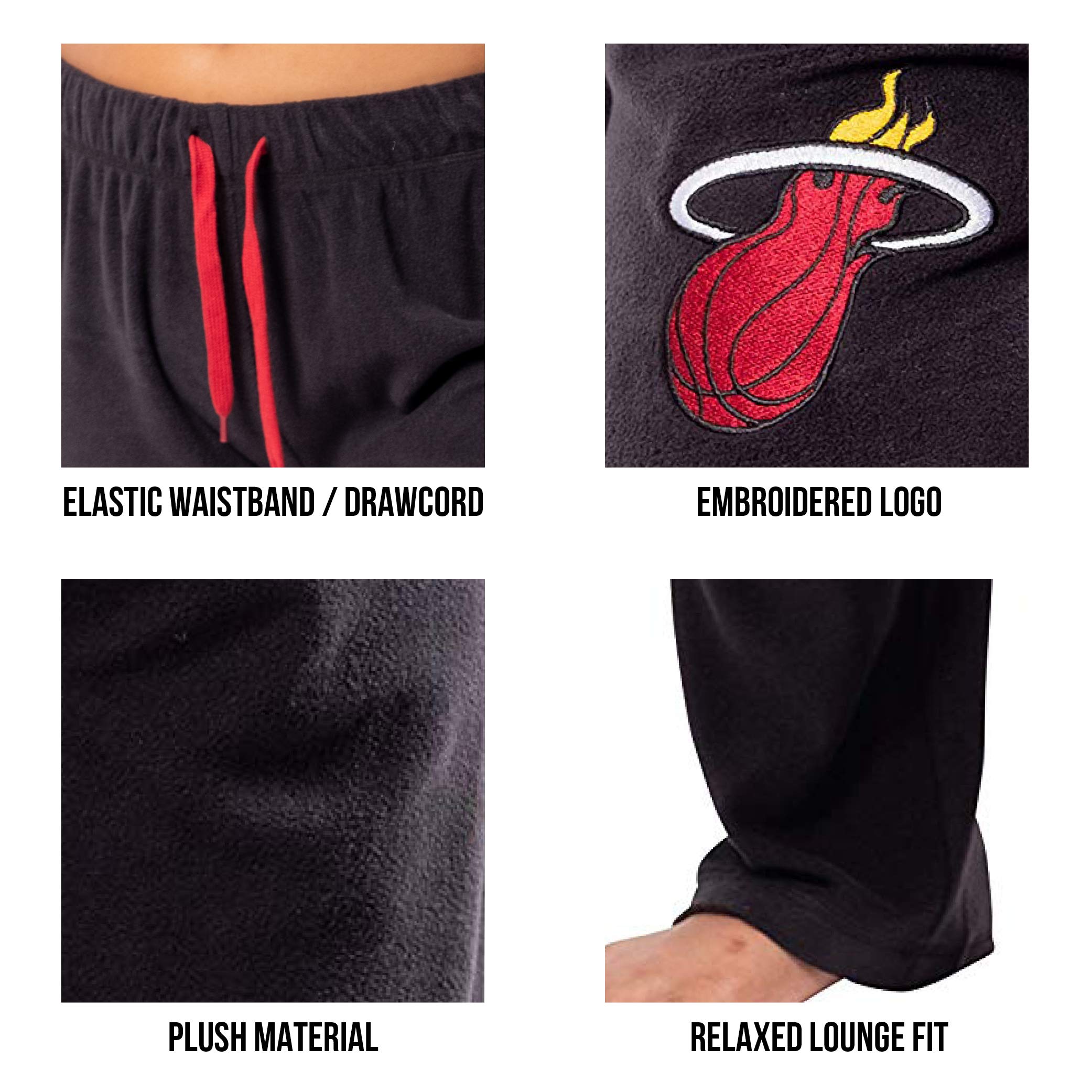 Ultra Game Women's NBA Official Sleepwear Super Soft Plush Pajama Loungewear Pants - Image 5