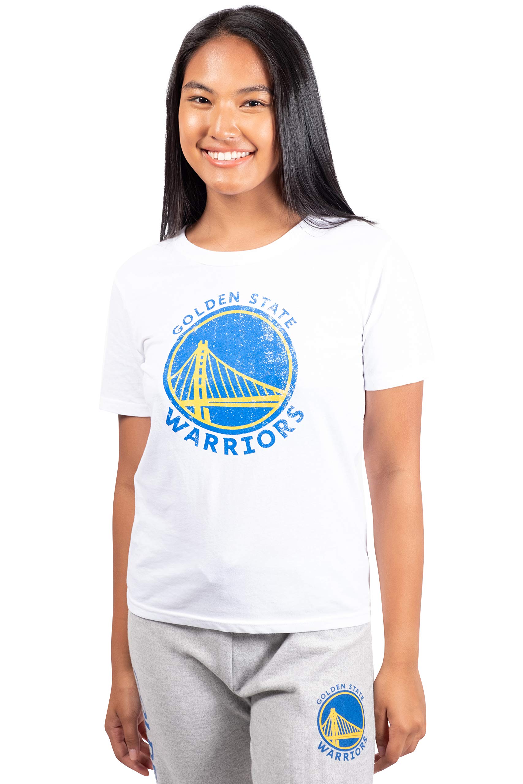 Ultra Game Women's NBA Official Soft Vintage Distressed Graphics T-Shirt