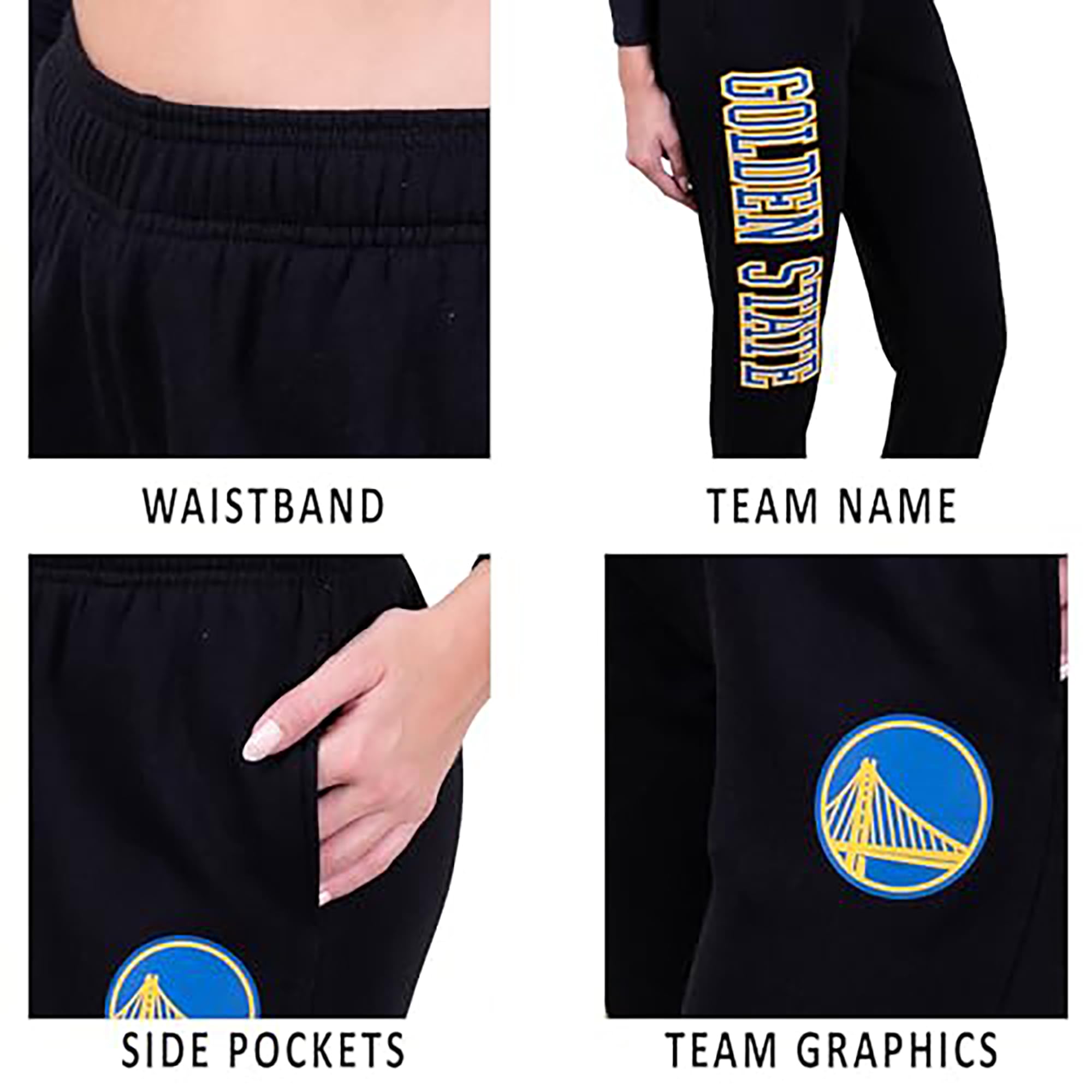 Ultra Game Women's NBA Official Super Soft Active Fleece Sweatpants Joggers - Image 5