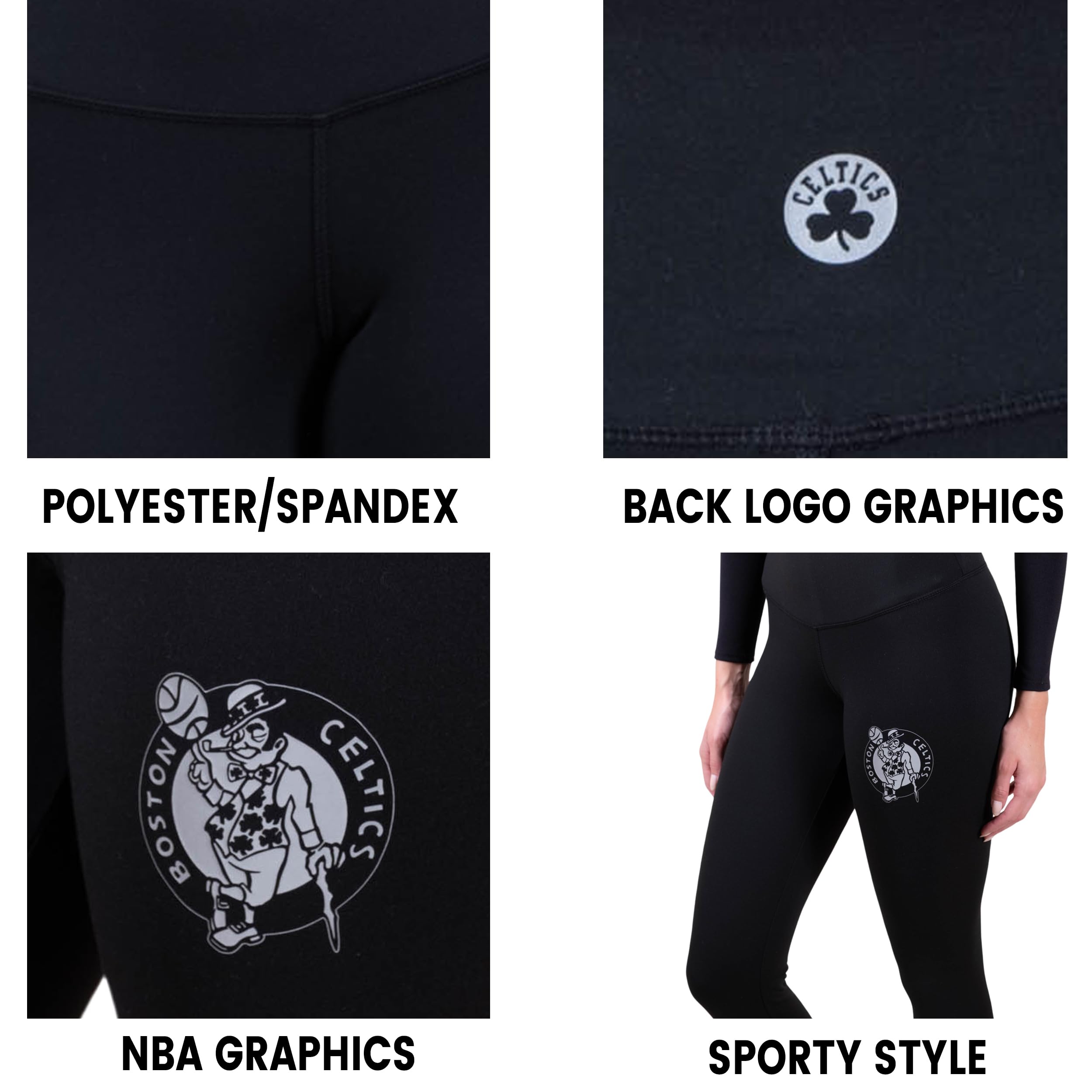 Ultra Game Women's NBA Official Super Soft Lightweight Leggings Fitness Sport Yoga Active Pants - Image 4