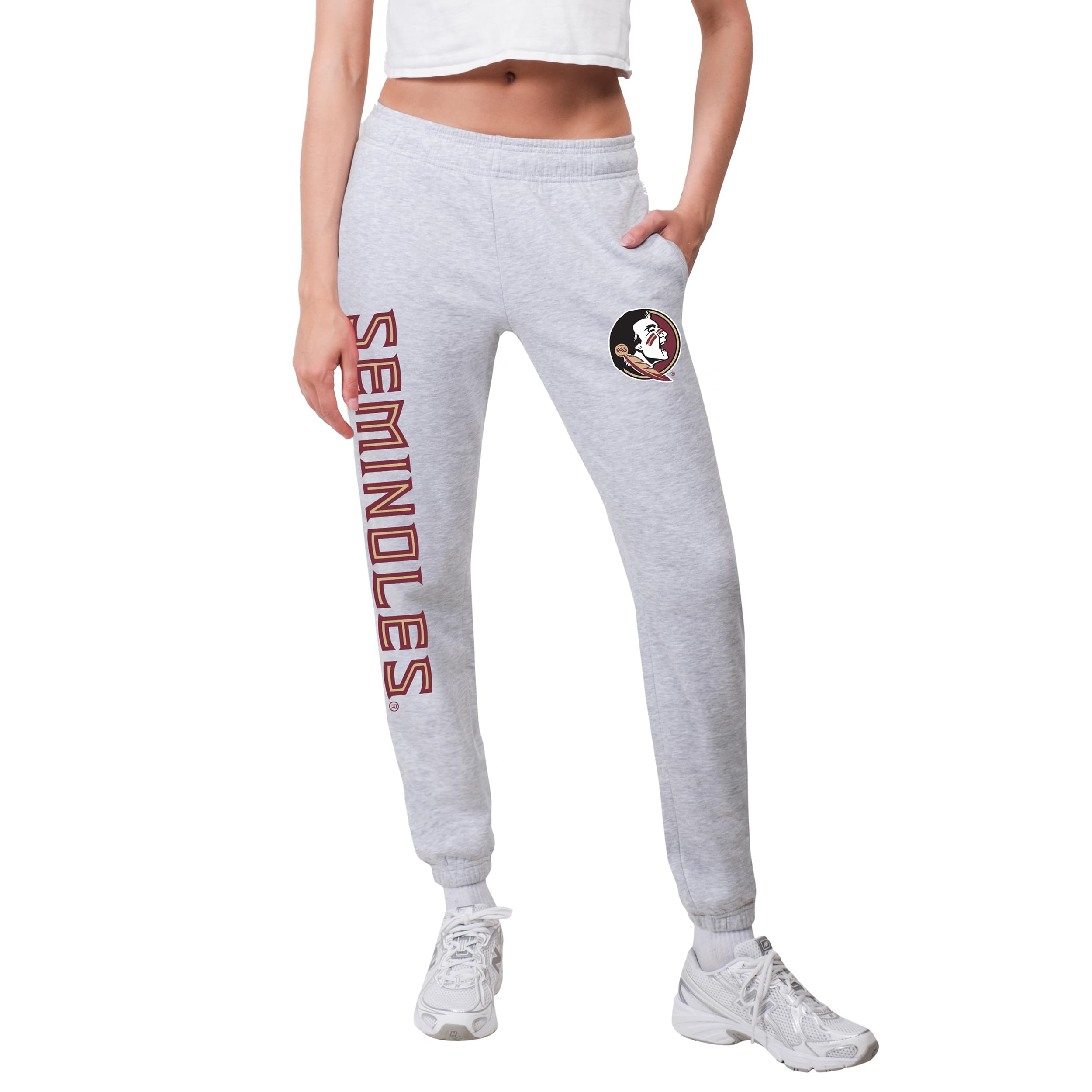 Ultra Game Women's NCAA Official Supremely Soft Jogger Lounge Sweatpants