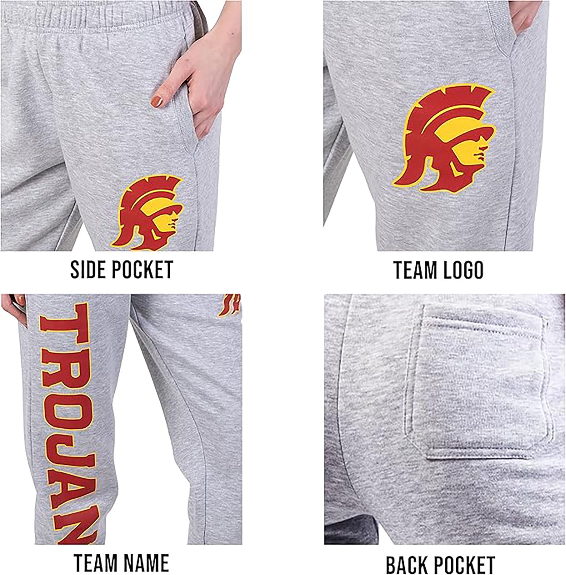 Ultra Game Women's NCAA Official Supremely Soft Jogger Lounge Sweatpants - Image 5