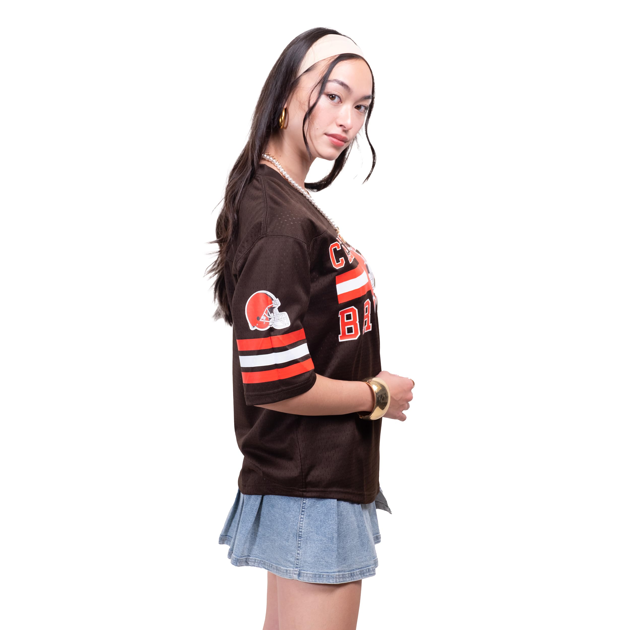 Ultra Game Women's NFL Official Soft Mesh Vintage Gameday Shirt - Image 3