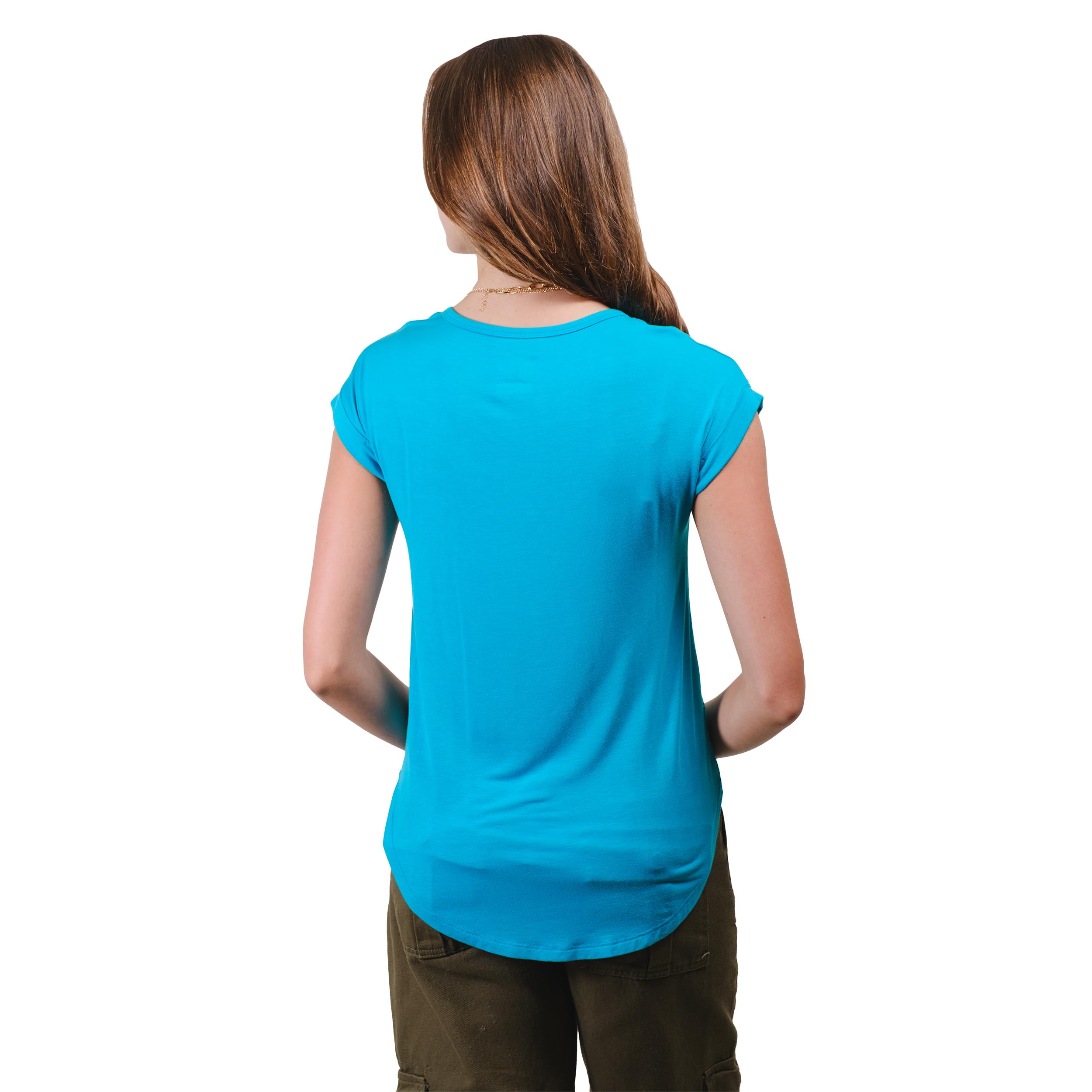 Ultra Game Women’s NFL Official Super Soft Modal Vintage V-Neck T-Shirt - Image 2