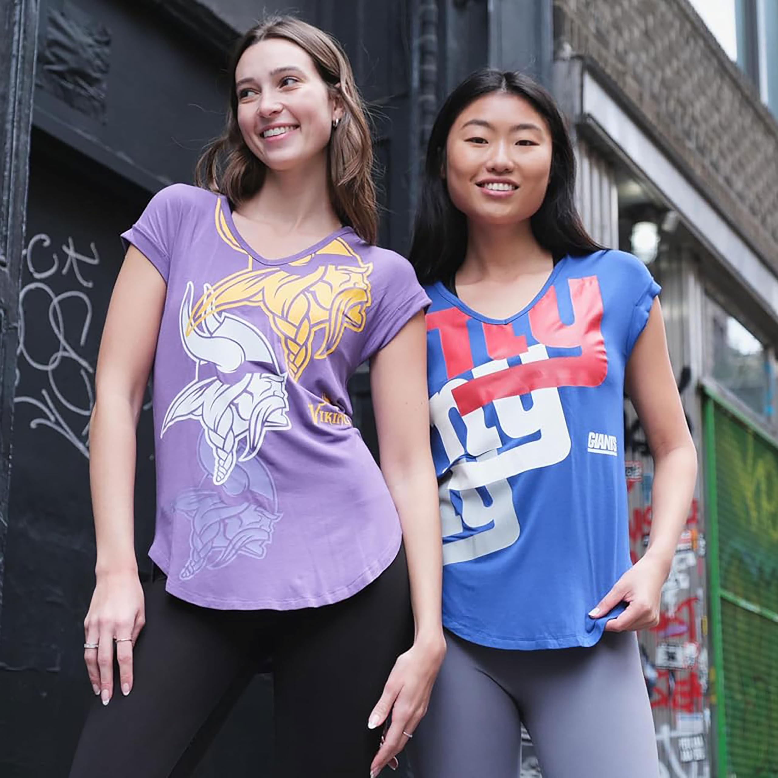 Ultra Game Women’s NFL Official Super Soft Modal Vintage V-Neck T-Shirt - Image 4