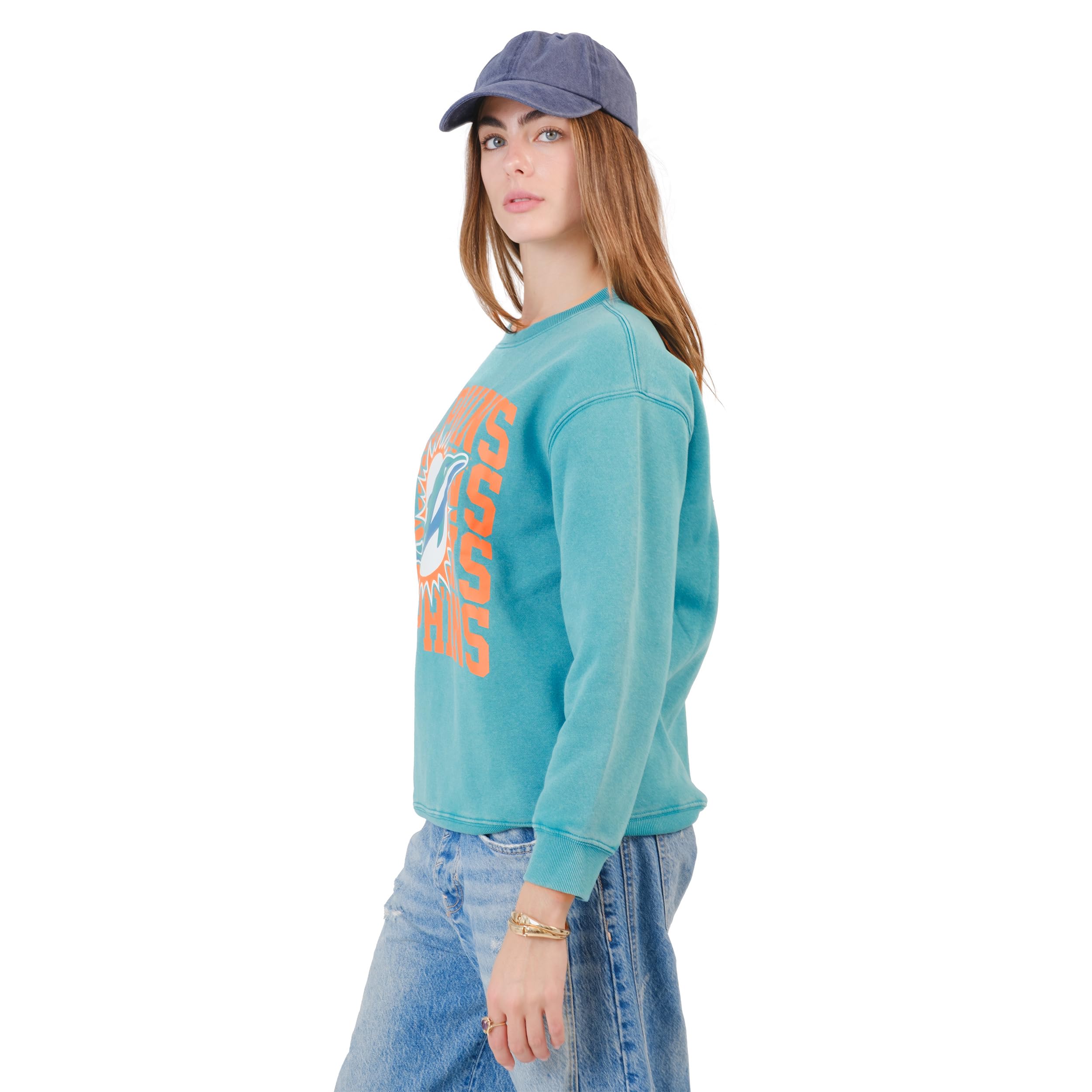 Ultra Game Women's NFL Official Super Soft Oversized Cozy Sweatshirt - Image 3