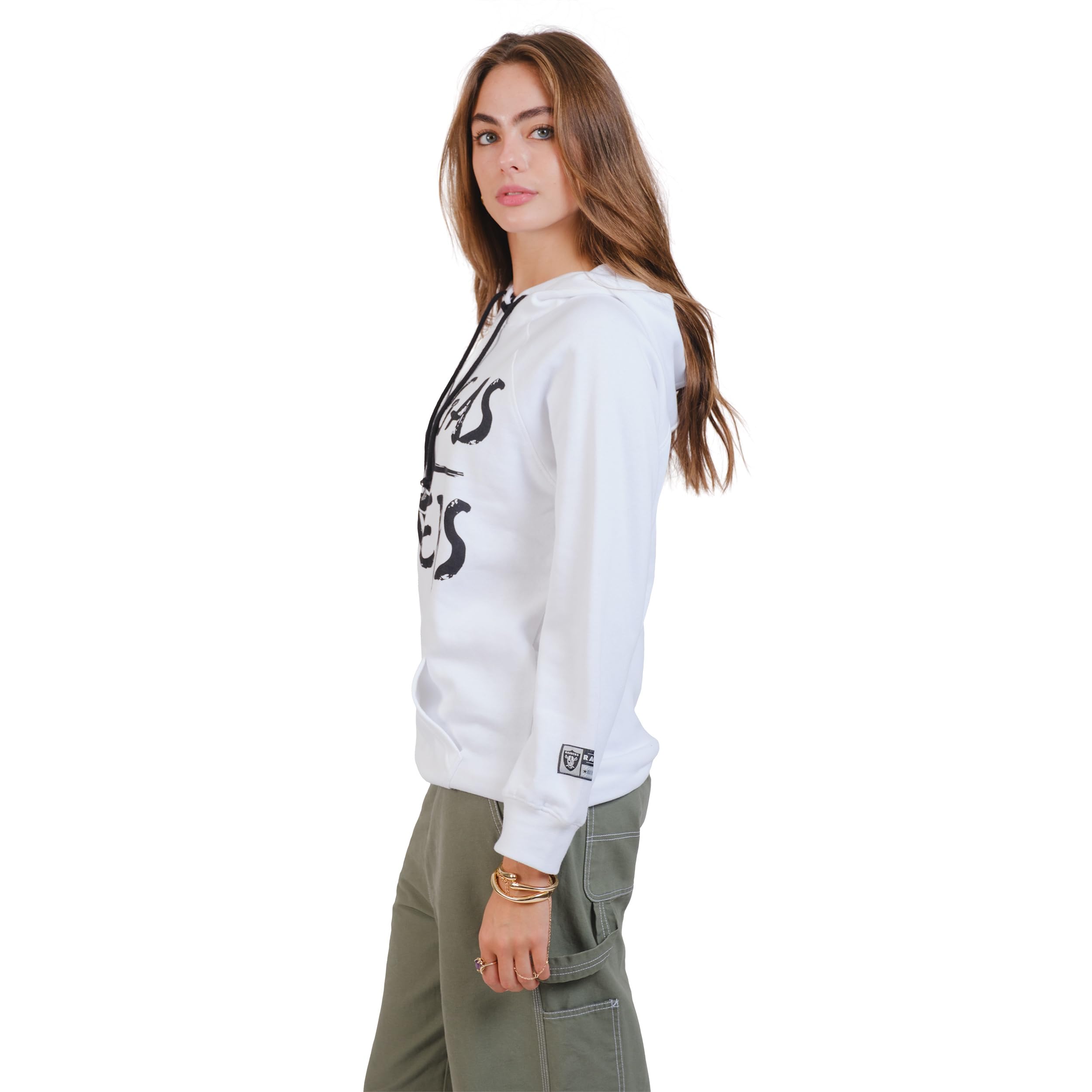 Ultra Game Women's NFL Official Super Soft Tie Neck Hoodie Sweatshirt - Image 3