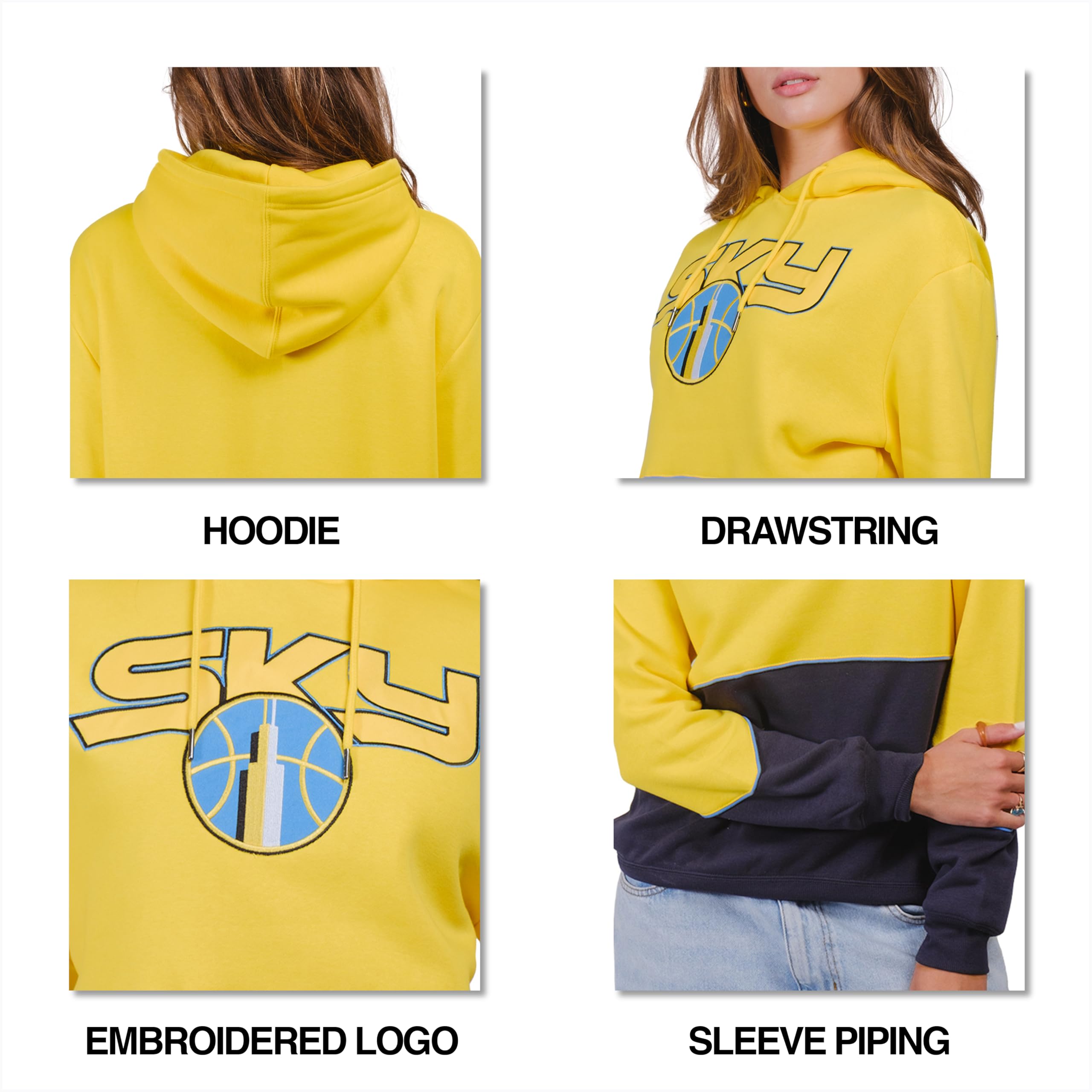 Ultra Game Women's WNBA Official Super Soft Stellar Hoodie Sweatshirt - Image 4
