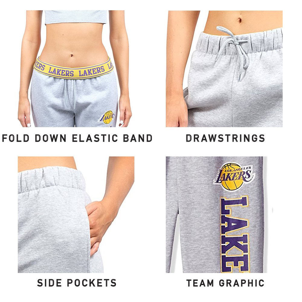 Ultra Game Womens NBA Jogger Pants Active Basic Fleece Sweatpants - Image 5
