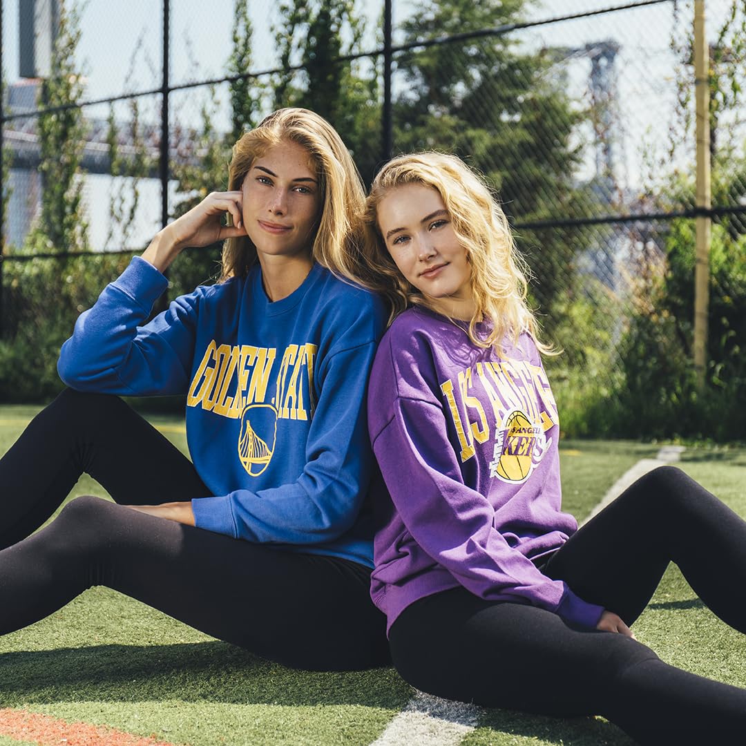 Ultra Game womens Nba Official Extra Soft Fleece Distressed Oversized Pullover Sweatshirt - Image 4