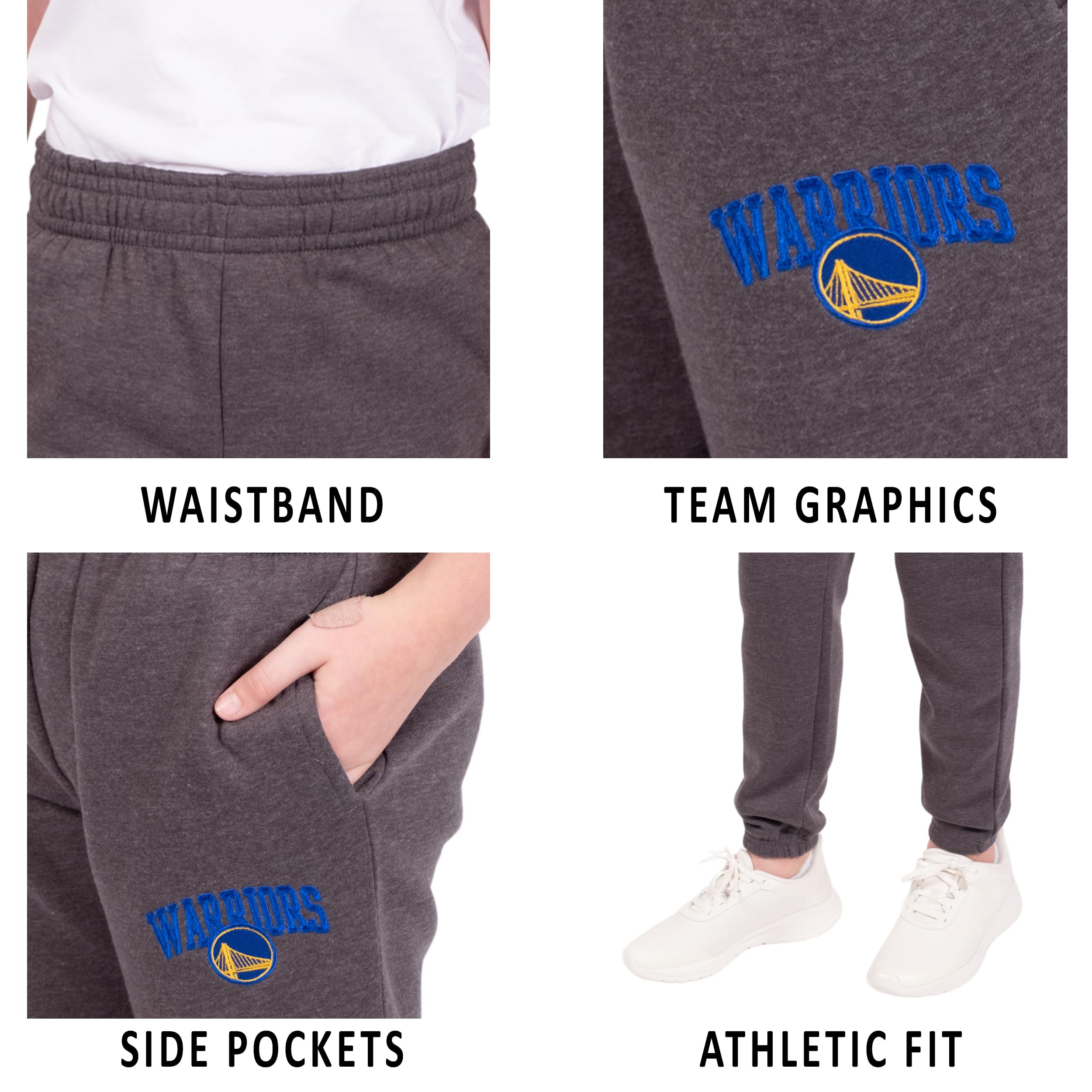 Ultra Game Youth NBA Official Soft Fleece Active Jogger Sweatpants - Image 4
