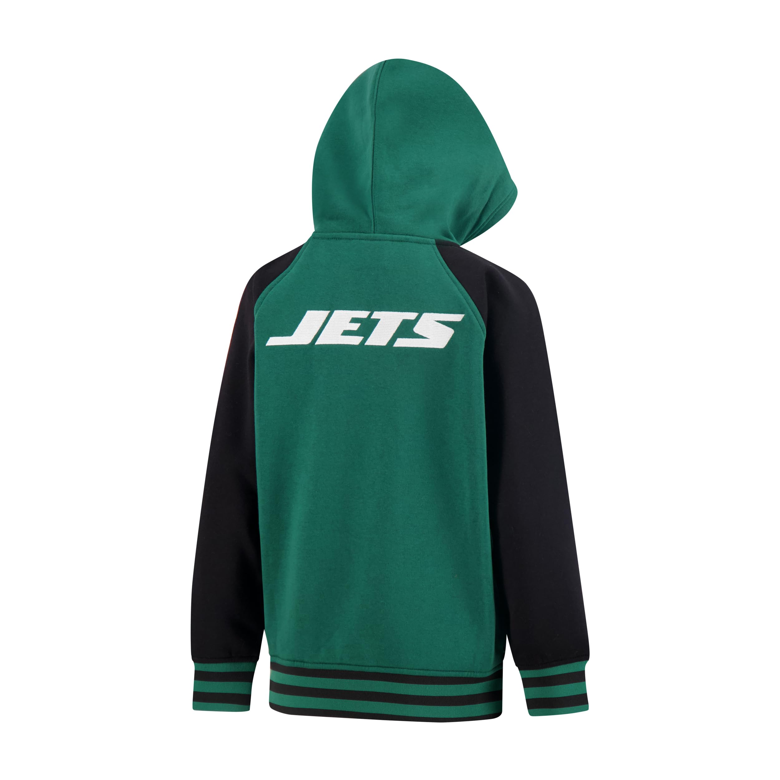 Ultra Game Youth NFL Official Super Soft Full Zip Varsity Hoodie Sweatshirt - Image 3