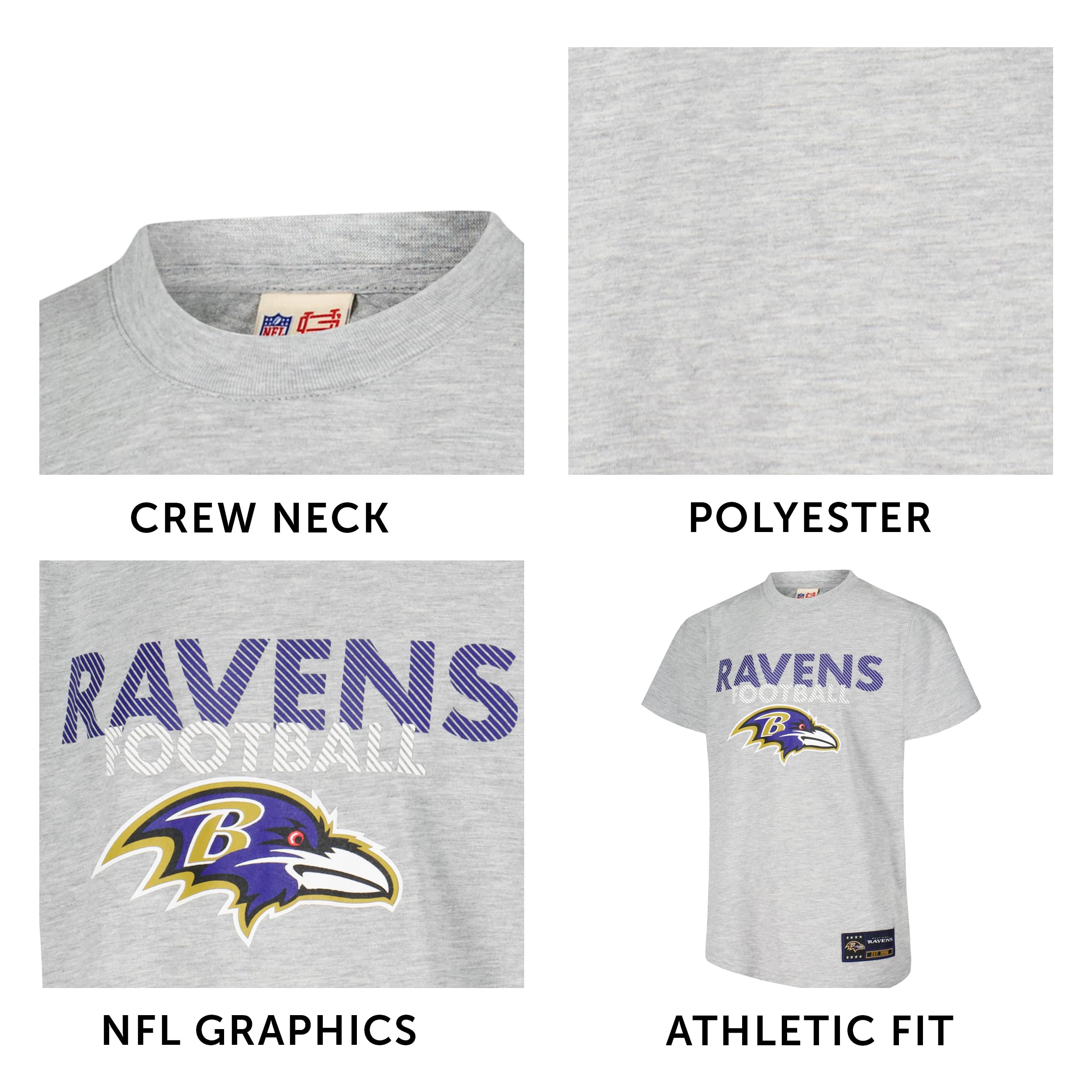 Ultra Game Youth NFL Official Super Soft Game Day T-Shirt - Image 5