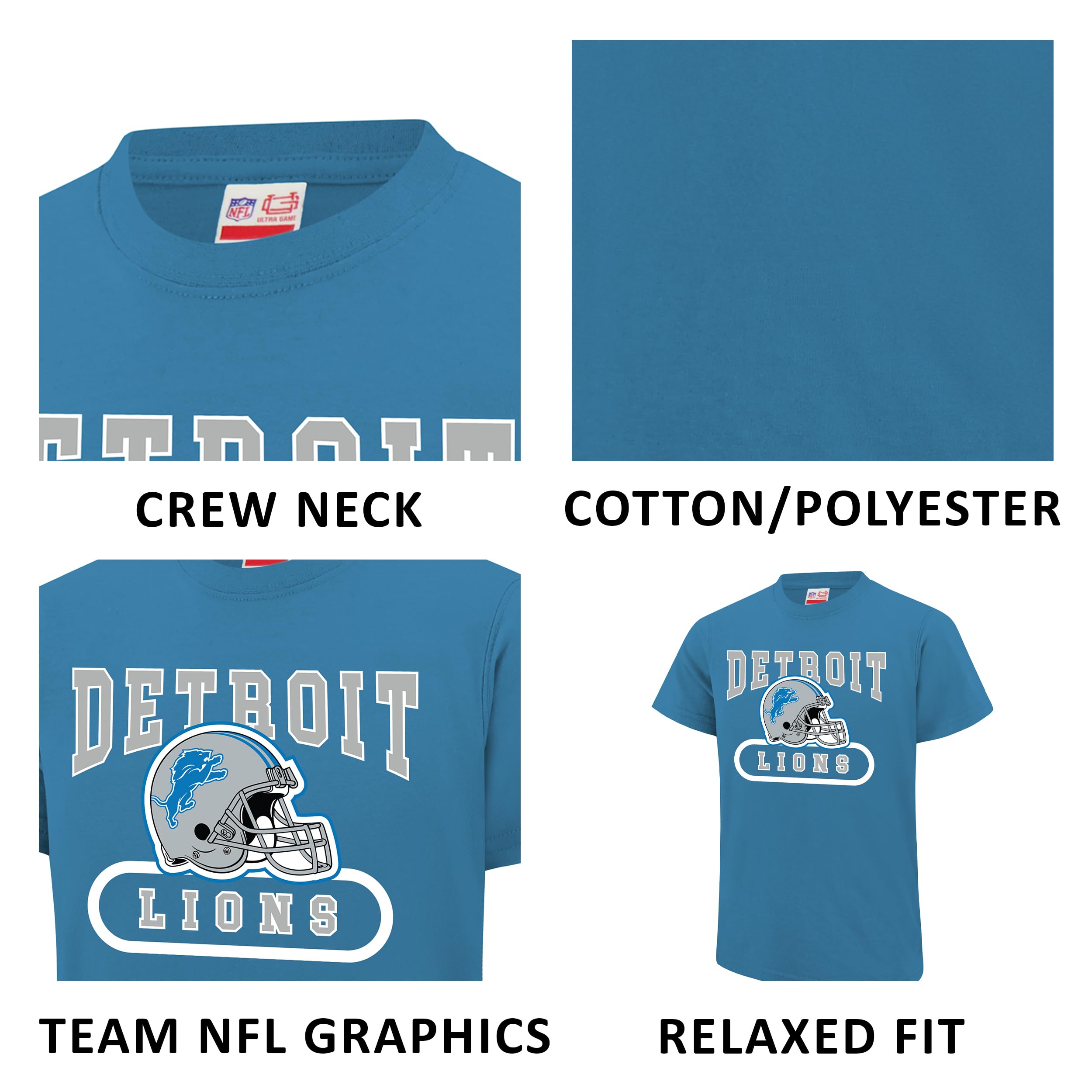 Ultra Game Youth NFL Official Super Soft Game Day T-Shirt - Image 5