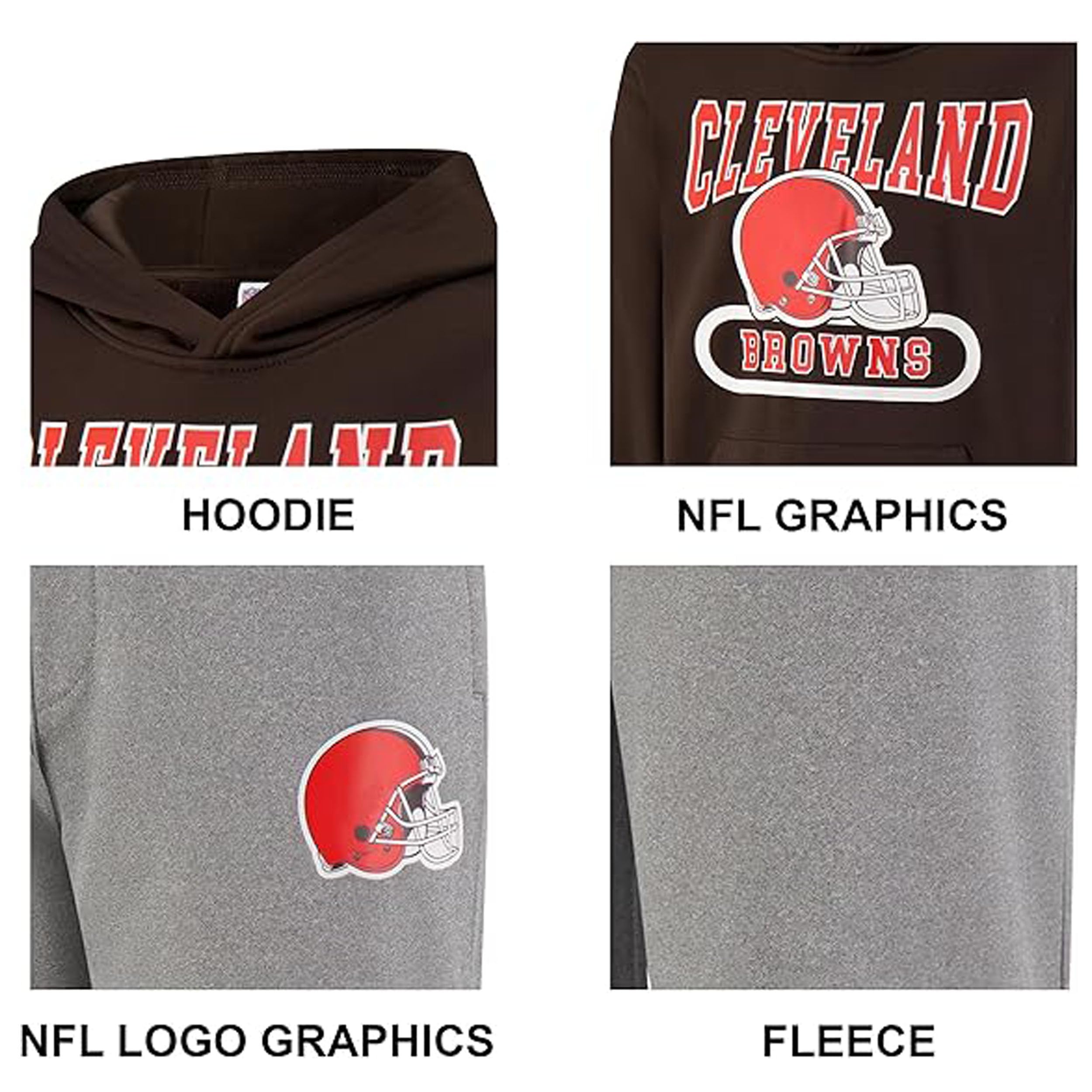 Ultra Game Youth NFL Official Super Soft Hoodie Sweatshirt & Jogger Sweatpants Set - Image 4