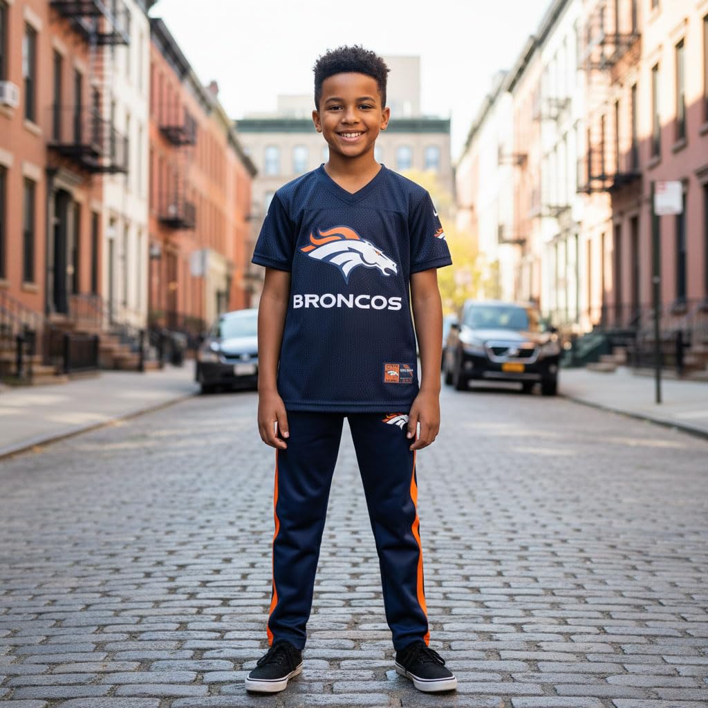 Ultra Game Youth NFL Official Uniform Set - Includes Super Soft Jersey, Pants, Iron on Numbers & Team Sticker Set - Image 5