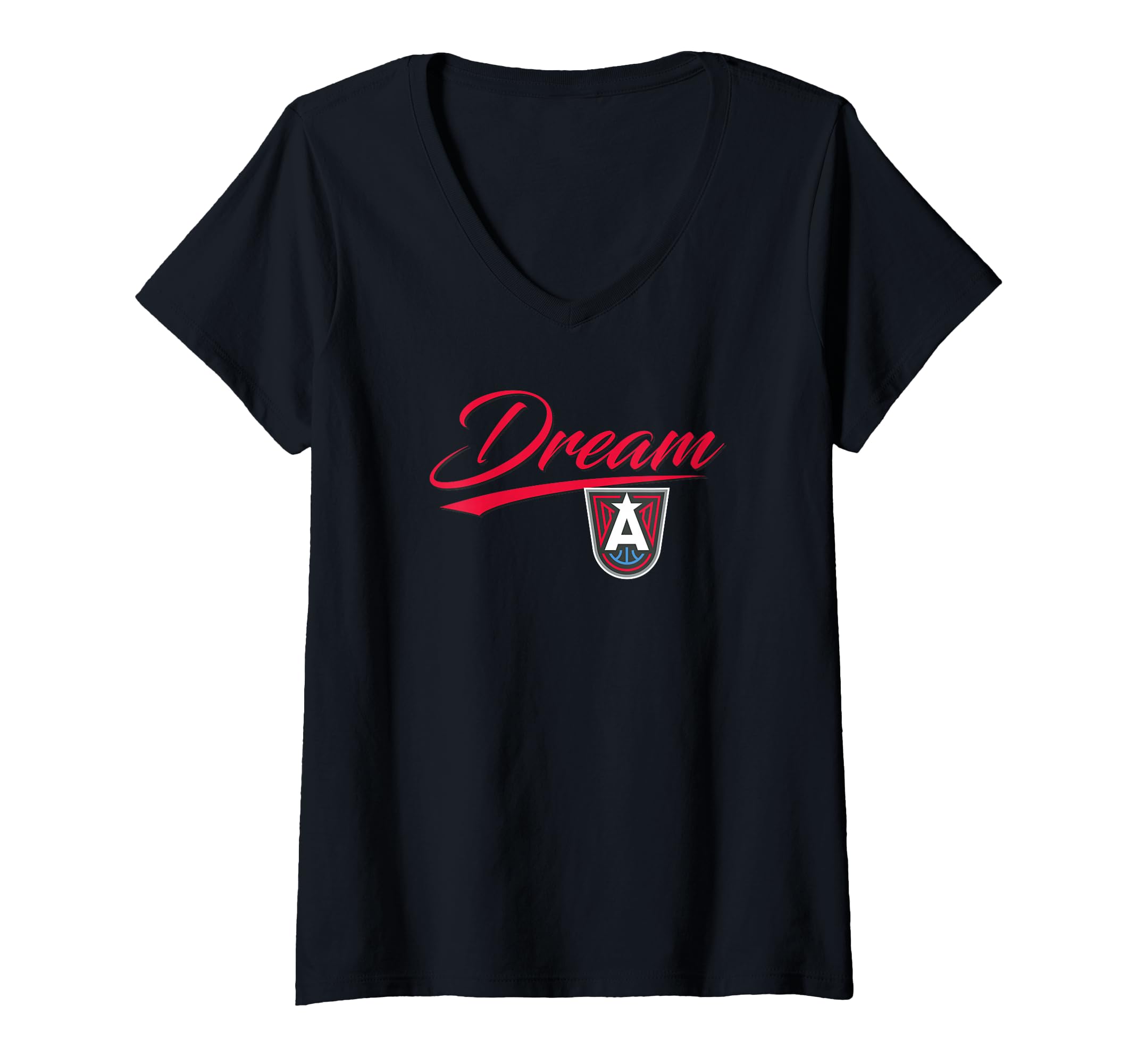 Womens WNBA Atlanta Dream Officially Licensed V-Neck T-Shirt