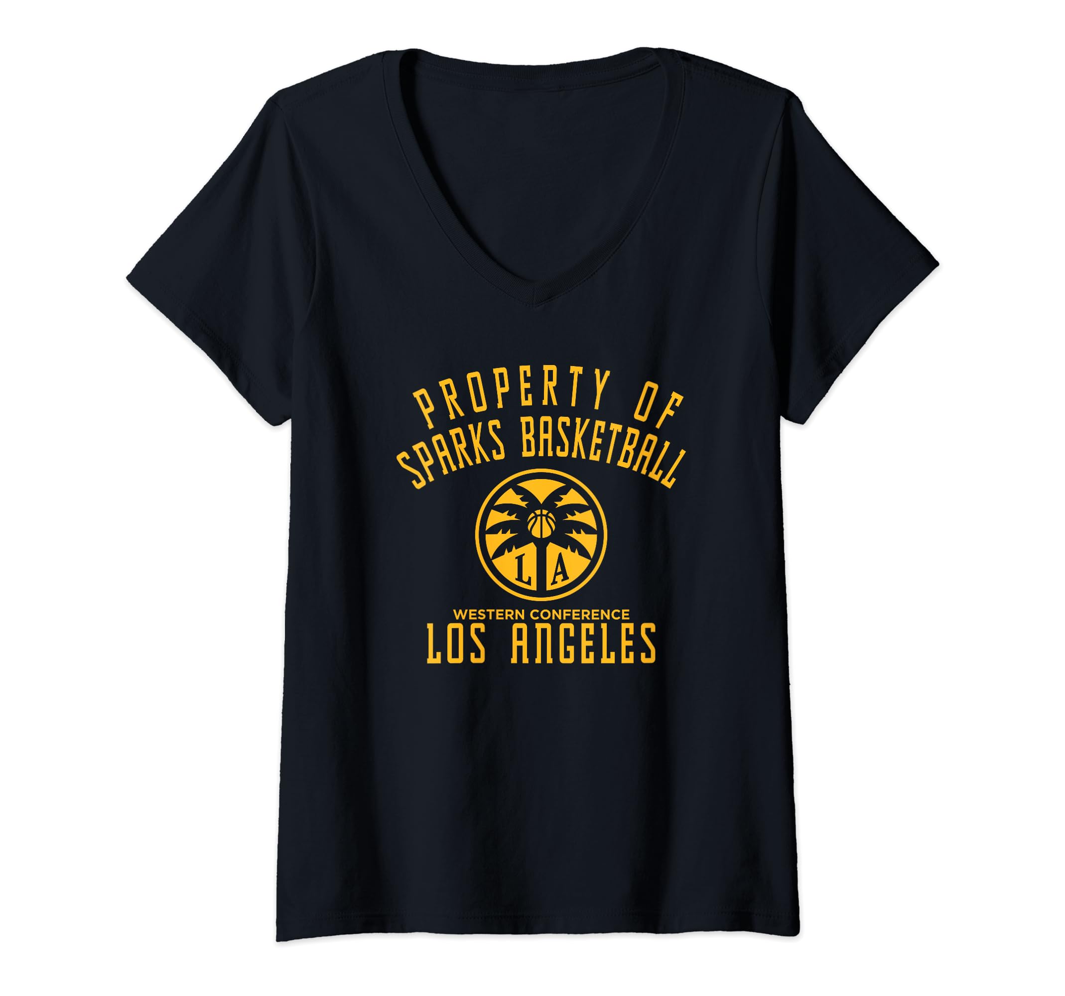 Womens WNBA Property Of Los Angeles Sparks Licensed V-Neck T-Shirt