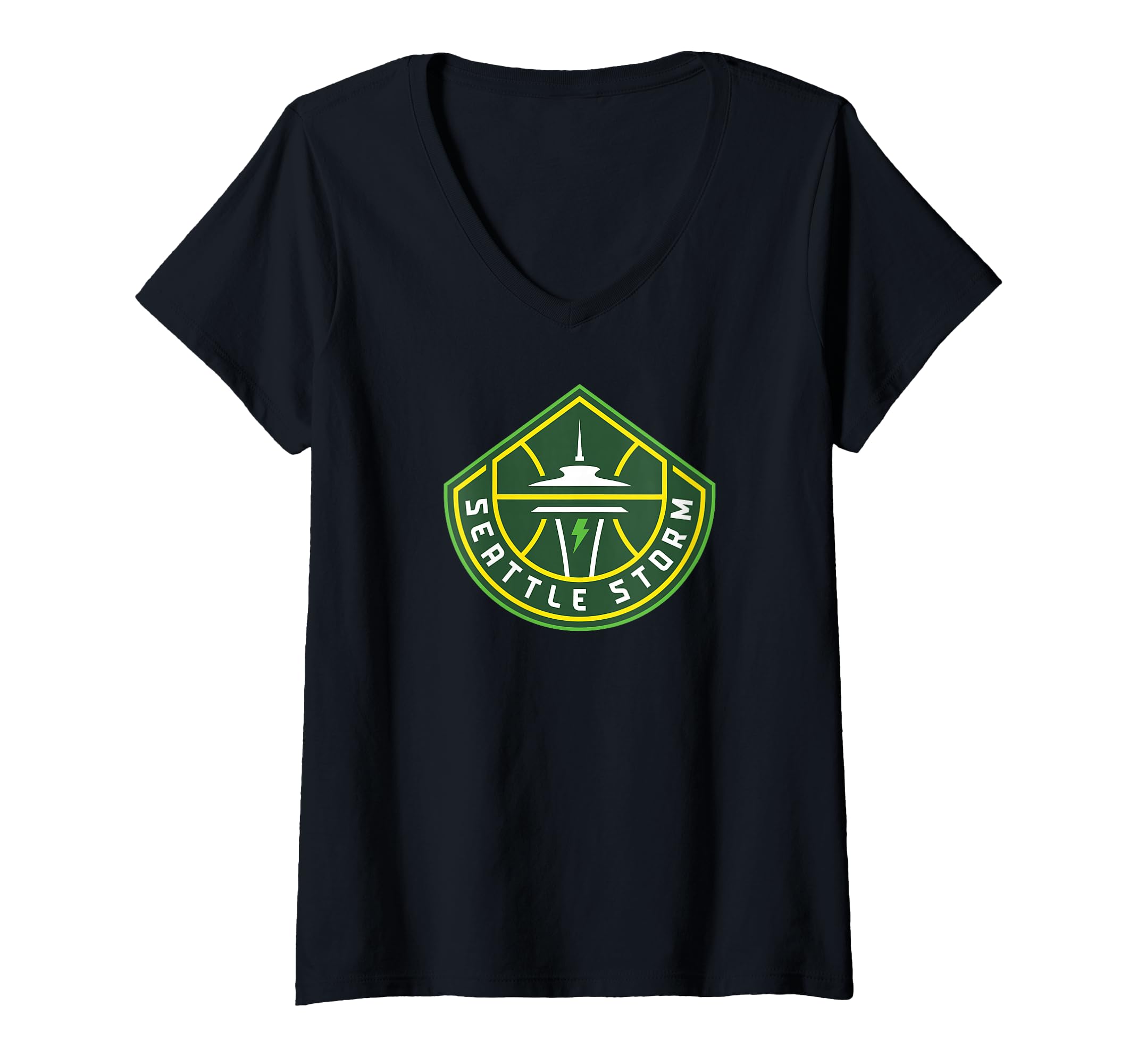 Womens WNBA Seattle Storm Fan Base V-Neck T-Shirt