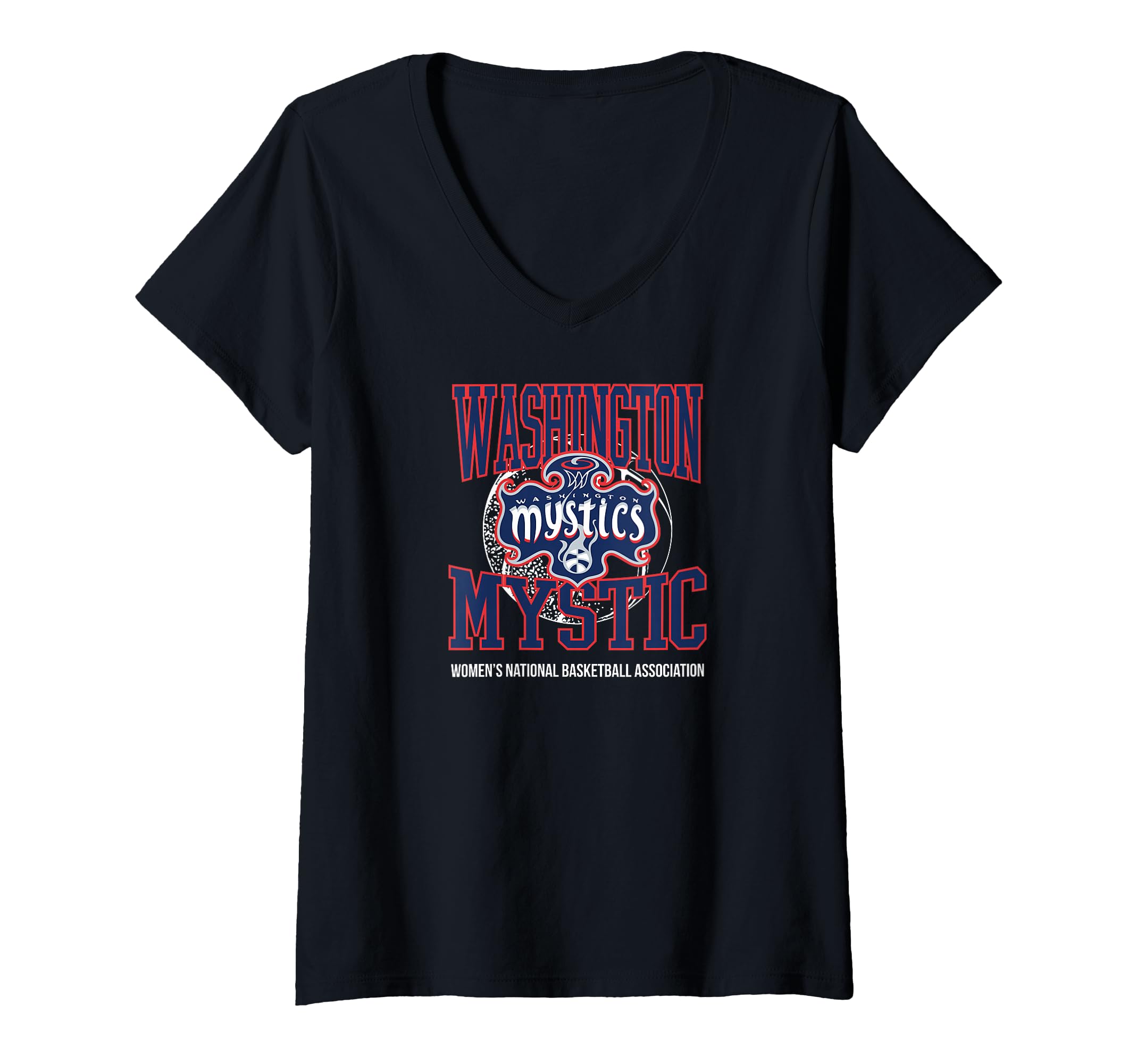 Womens WNBA Washington Mystics Home Court Midtown V-Neck T-Shirt