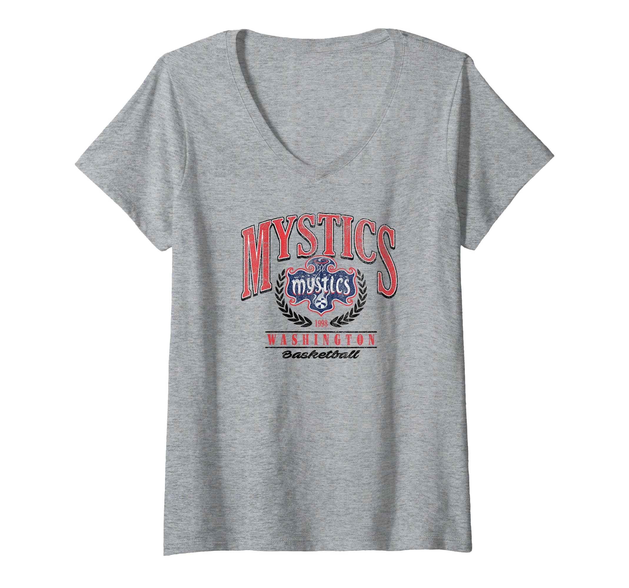 Womens WNBA Washington Mystics Top Class V-Neck T-Shirt